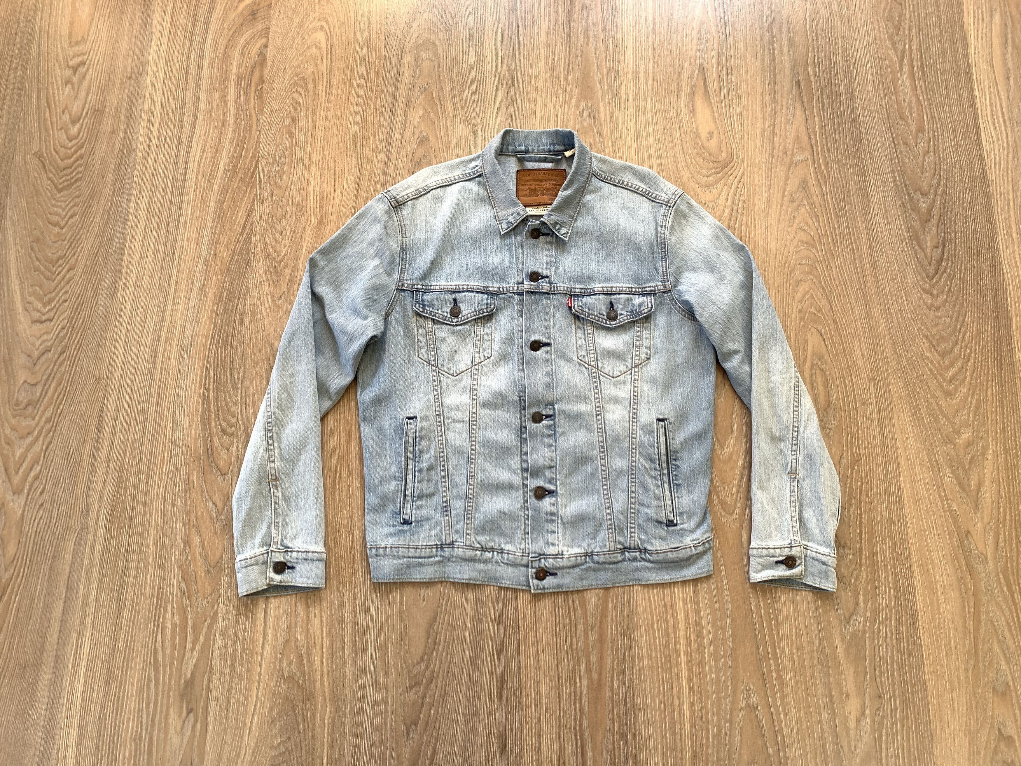 Levi's Levi’s Premium Light Blue Stretch Denim Jacket Size US M / EU 48-50 / 2 - 10 Thumbnail