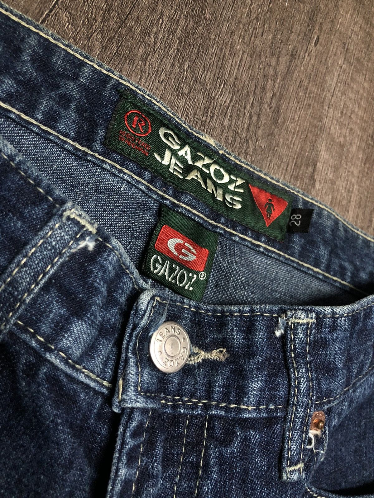 Designer × Hysteric Glamour Vintage Gazoz Jeans Rare Zipper Design Size US 29 - 8 Thumbnail