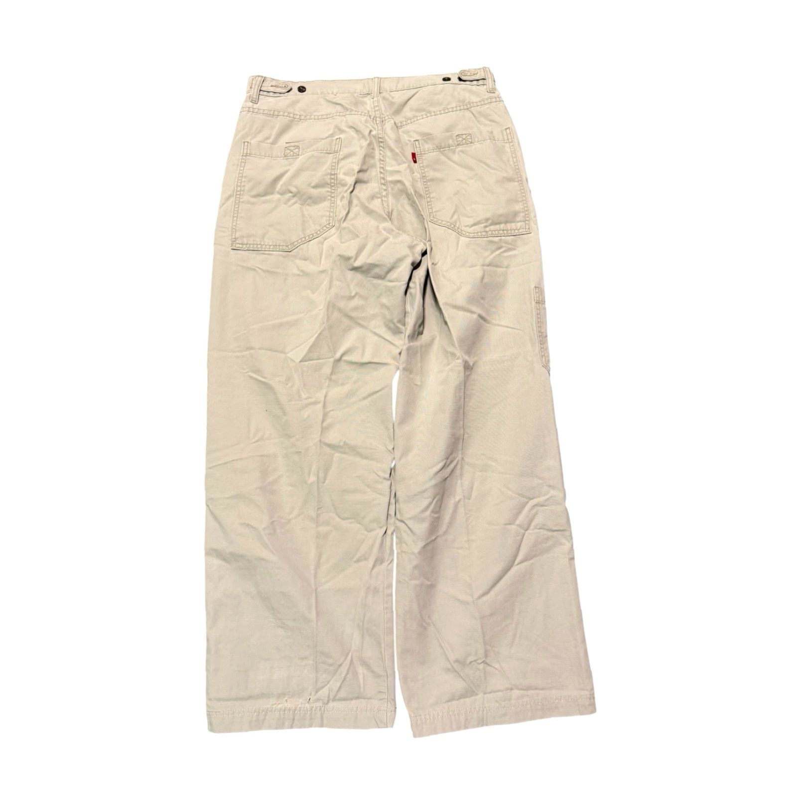 Levi's VINTAGE Levi's Dry Goods Pants Mens Beige Cargo Baggy 36x32 90s Skate Straight Canvas 5-Pocket Jeans Style Mens Size US 36 / EU 52 - 6 Thumbnail