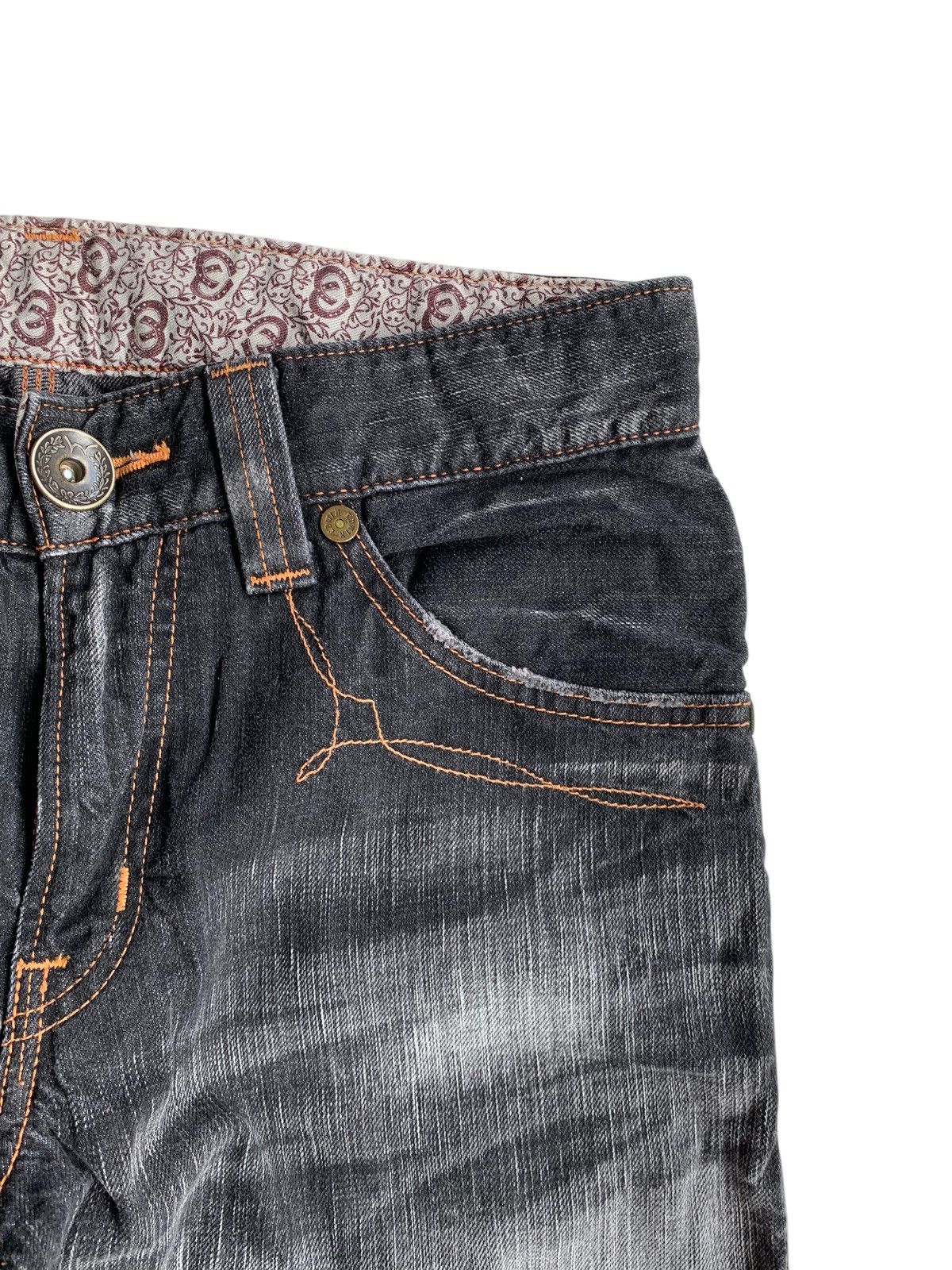 Edwin × If Six Was Nine × Kapital EDWIN 503 NAVAJO STYLE FADED & RUSTY MUDMAX DISTRESSED DENIM Size US 31 - 13 Thumbnail