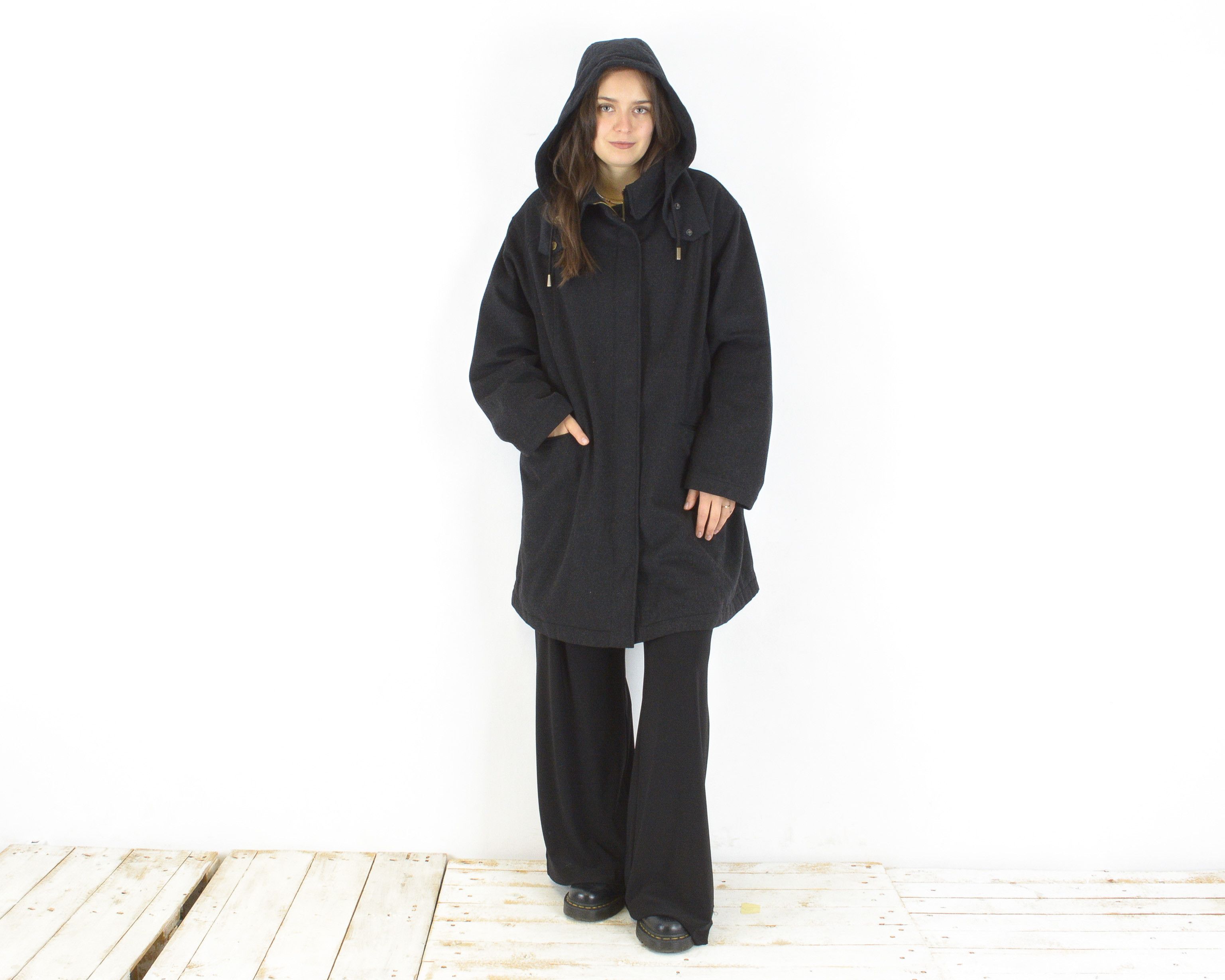 Goretex × Vintage LODEN FREY Goretex M/L Hooded Coat Parka Wool Winter Jacket Size M / US 6-8 / IT 42-44 - 1 Thumbnail