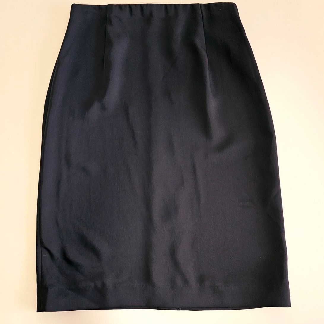 Vince NWT VINCE Black Pencil Knee Length Skirt S/P Small $245 Size 27" / US 4 / IT 40 - 1 Thumbnail