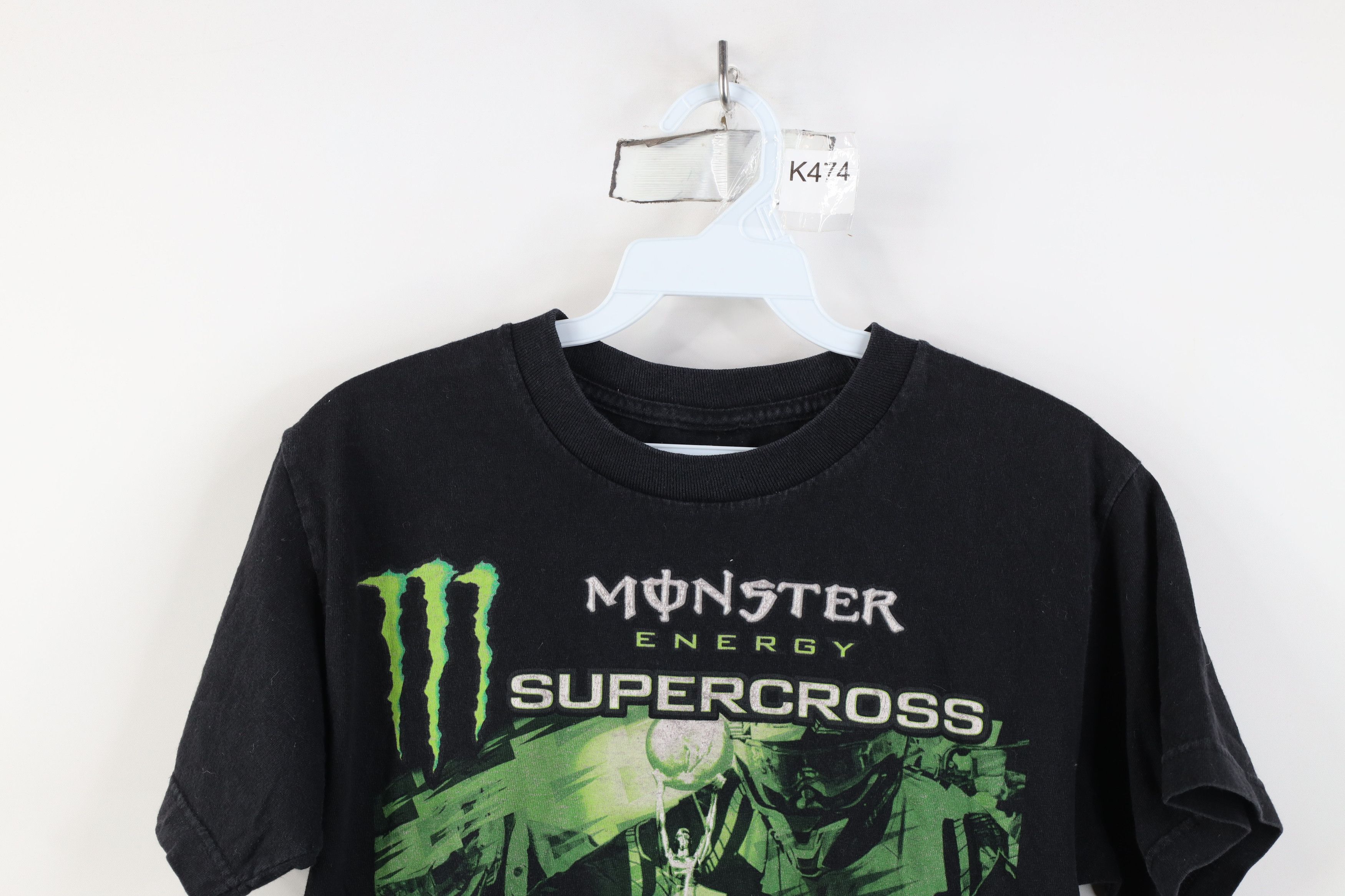 Vintage Energy Supercross Motorcycle Racing T-Shirt Black