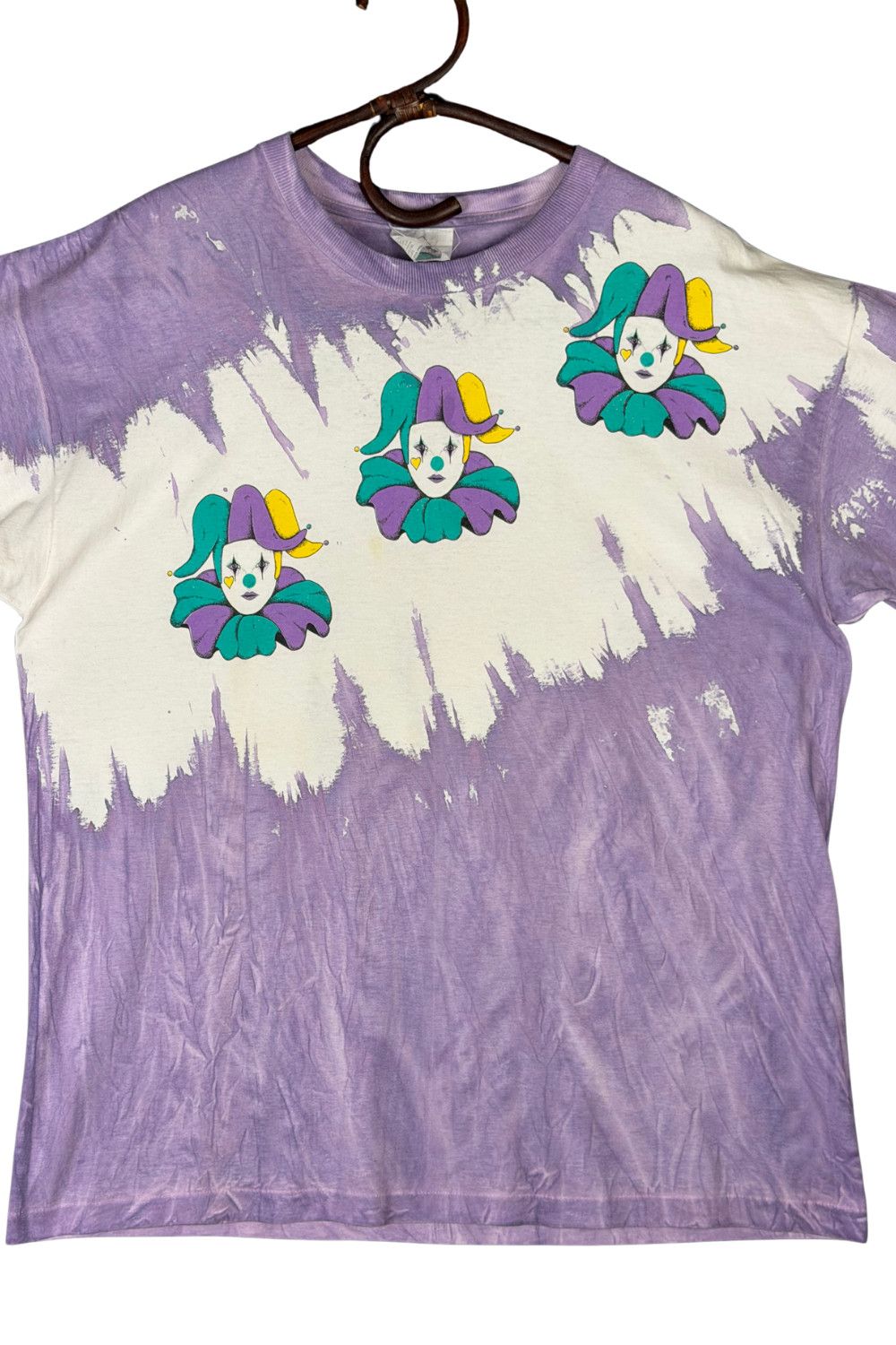 Vintage Vintage 90s Tie Dye Jester Graphic Tee Made in USA Single Size US L / EU 52-54 / 3 - 5 Thumbnail