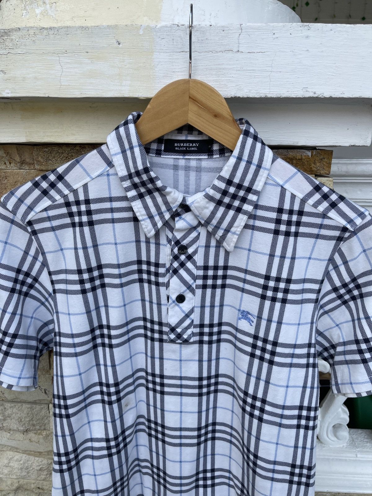 Black Label × Burberry Last Drop🔥Rare🔥Burberry Black Label Polo Tee Size US S / EU 44-46 / 1 - 2 Thumbnail