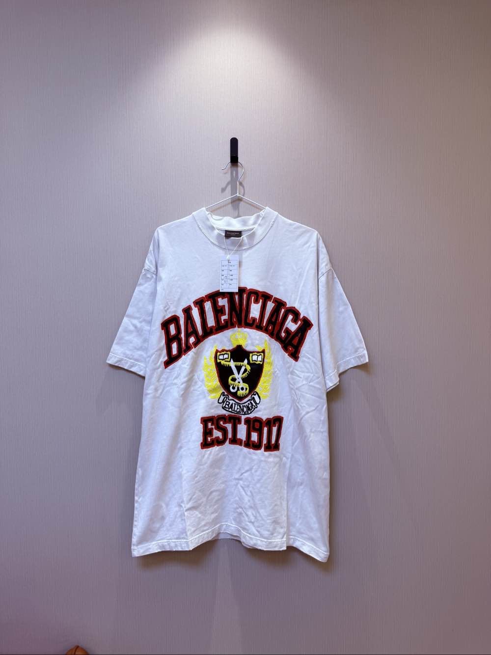 Balenciaga Balenciaga EST 1917 Oversize T-Shirt Navy | Grailed