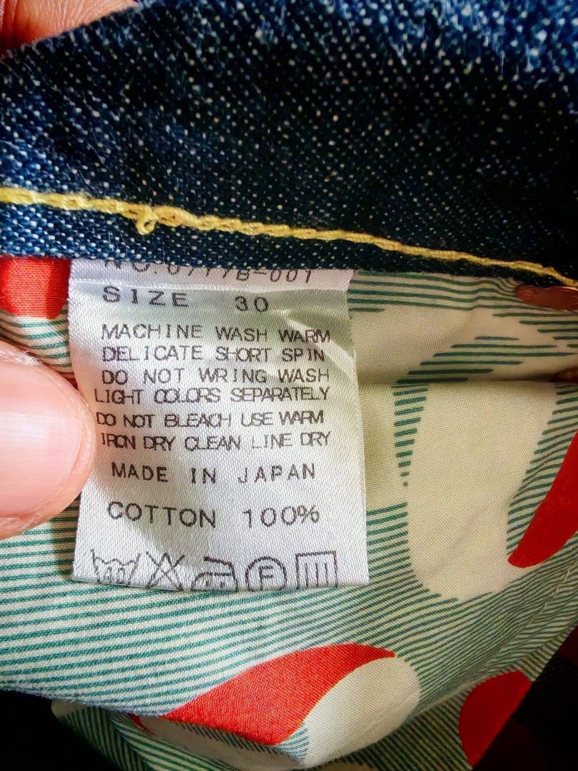 Japanese Brand Rare Yen Jeans Japan Workwear Cargo Denim Size US 30 / EU 46 - 9 Thumbnail
