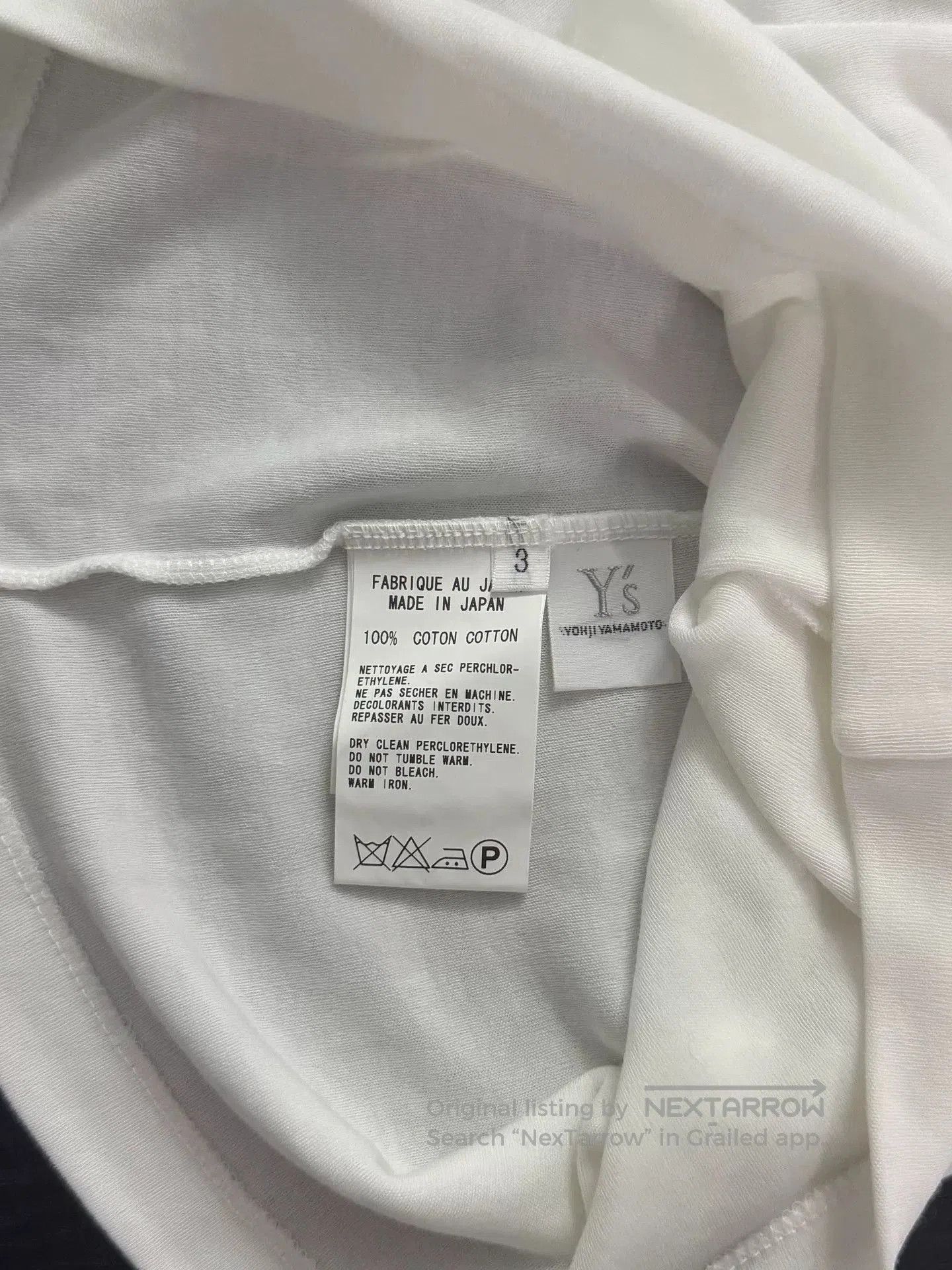 Y's Yohji Yamamoto Y's High Neck Short Sleeve T-Shirt. Size M / US 6-8 / IT 42-44 - 5 Thumbnail