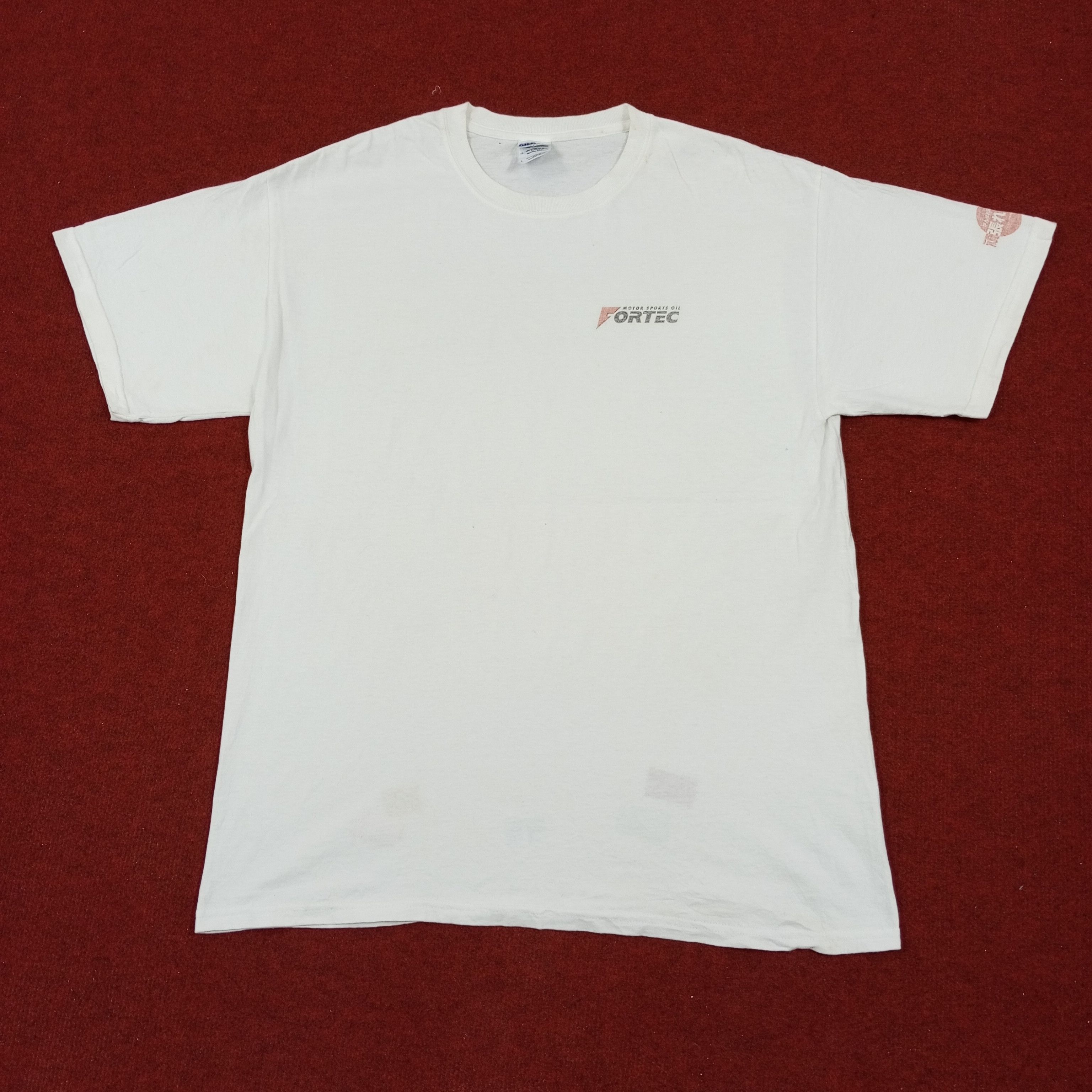 Vintage Fortec Motor Sports Oil Tshirt Size US L / EU 52-54 / 3 - 3 Thumbnail