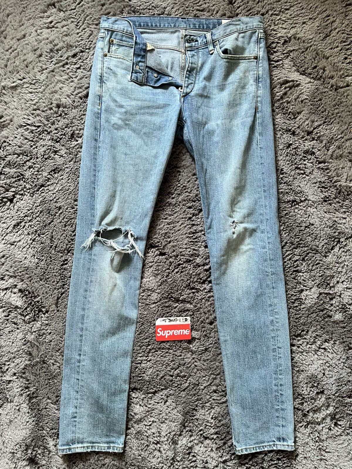 Rag & Bone Rag & bone blue fit 1 fire island jeans (33) Size US 33 - 1 Thumbnail