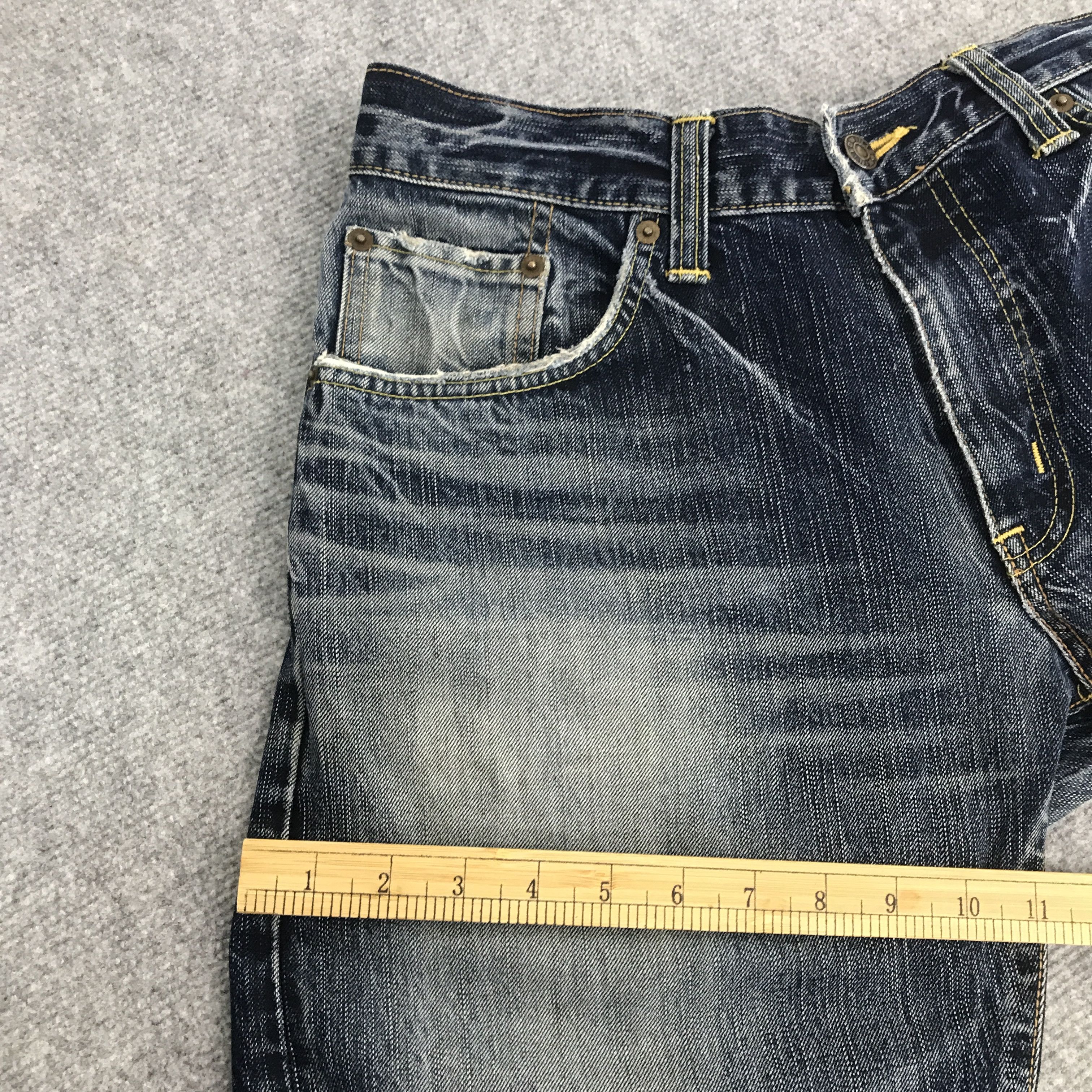 Edwin Rare Edwin Denim Faded distressed Jeans pants Size US 34 / EU 50 - 9 Thumbnail