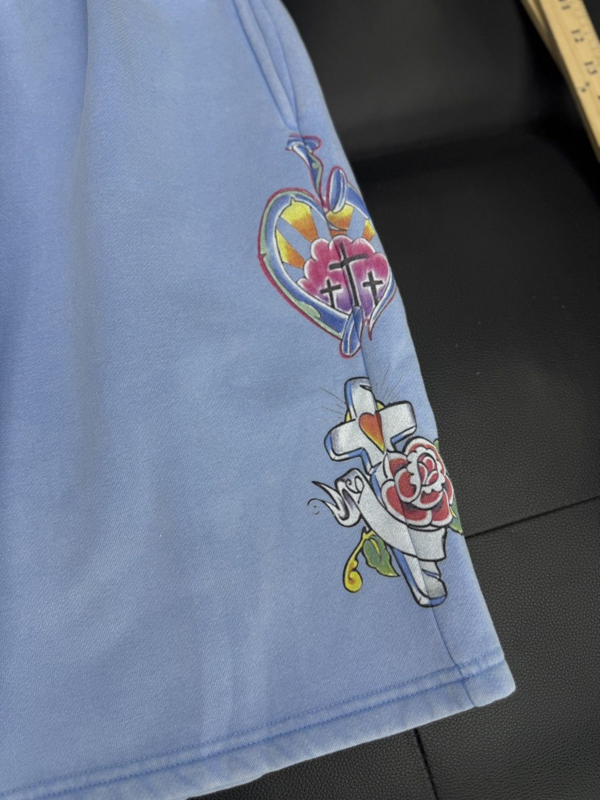 Other We Are Righteous Blue Cotton Shorts Size Large (NEW) Size US 33 - 5 Thumbnail