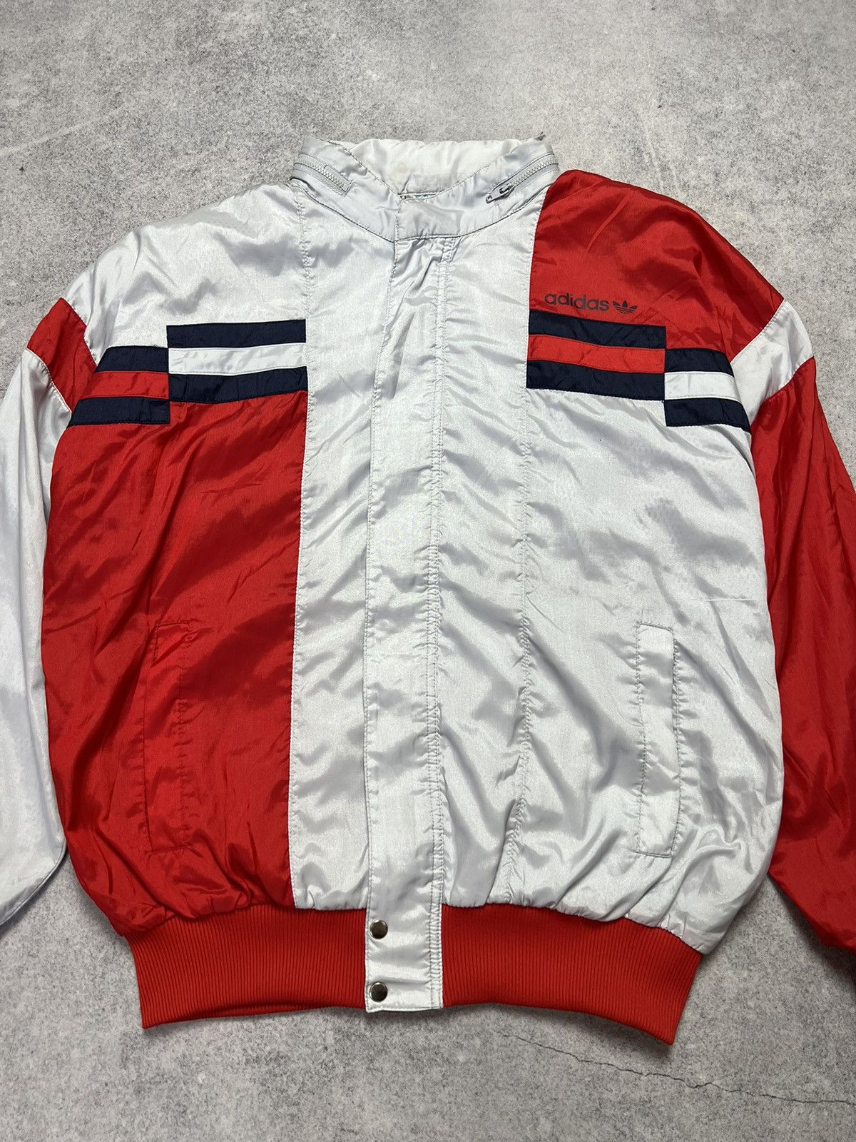 Vintage Vintage 90s Adidas Retro Nylon Track Suit Drill Y2K Jacket Size US S / EU 44-46 / 1 - 4 Thumbnail