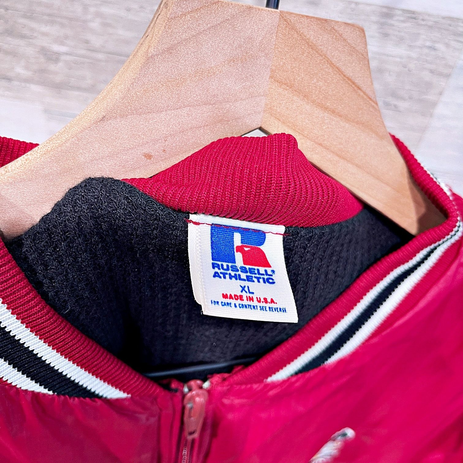 Russell Athletic Carolina Gamecocks VTG Varsity Bomber Jacket Red Russell XL Size US XL / EU 56 / 4 - 7 Thumbnail