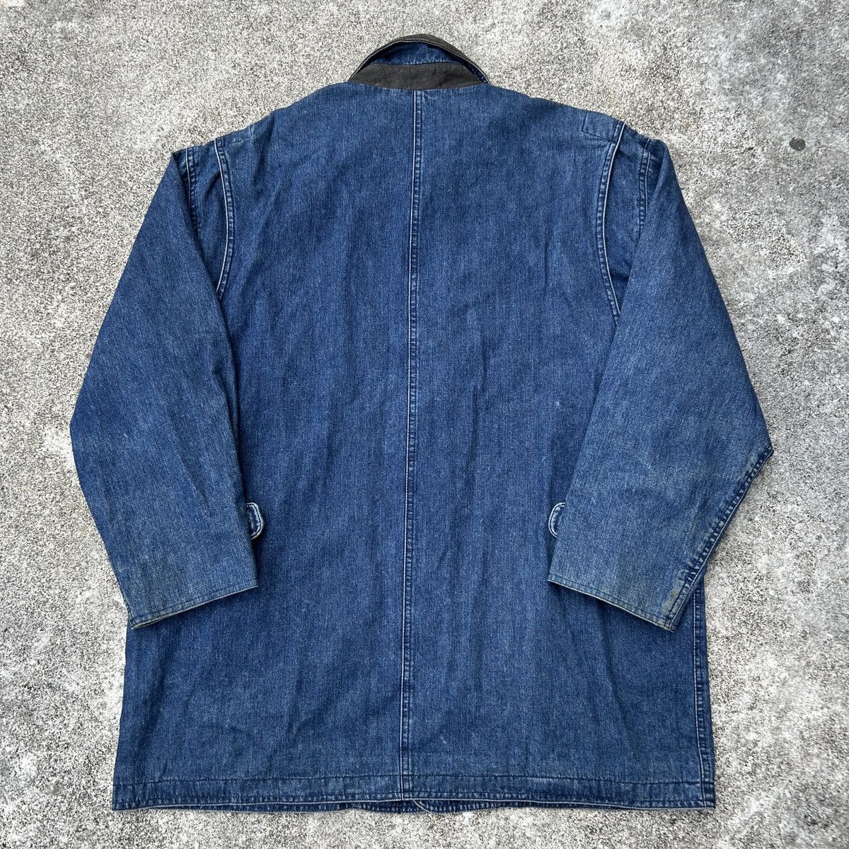 Japanese Brand × Lands' End × Vintage Vintage 90s Lands End Workwear Coat Denim Jacket Size US M / EU 48-50 / 2 - 12 Thumbnail