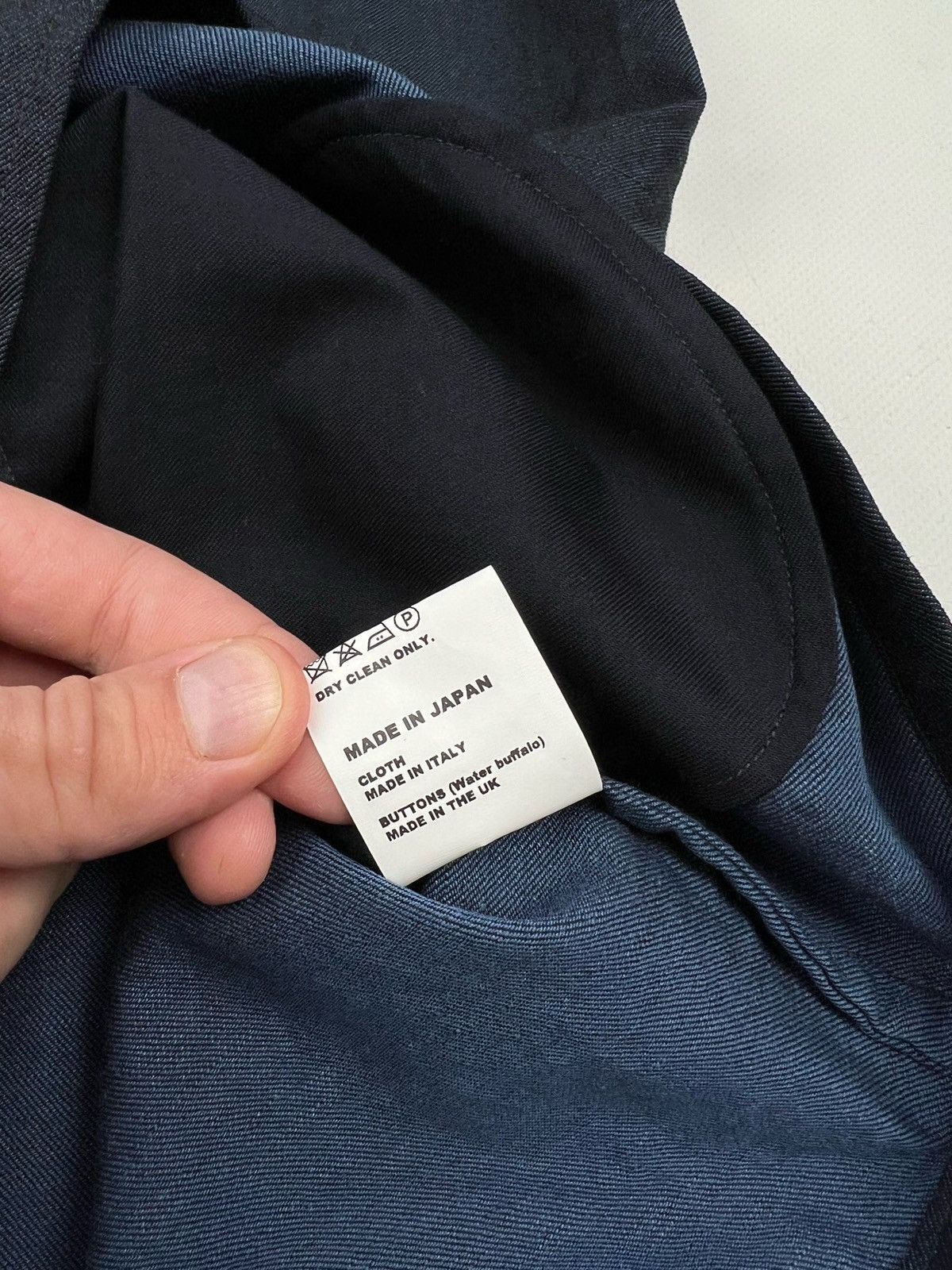 Japanese Brand Mamnick Shirt Made in Japan VIRGIN WOOL LINEN COTTON Size US XL / EU 56 / 4 - 5 Thumbnail