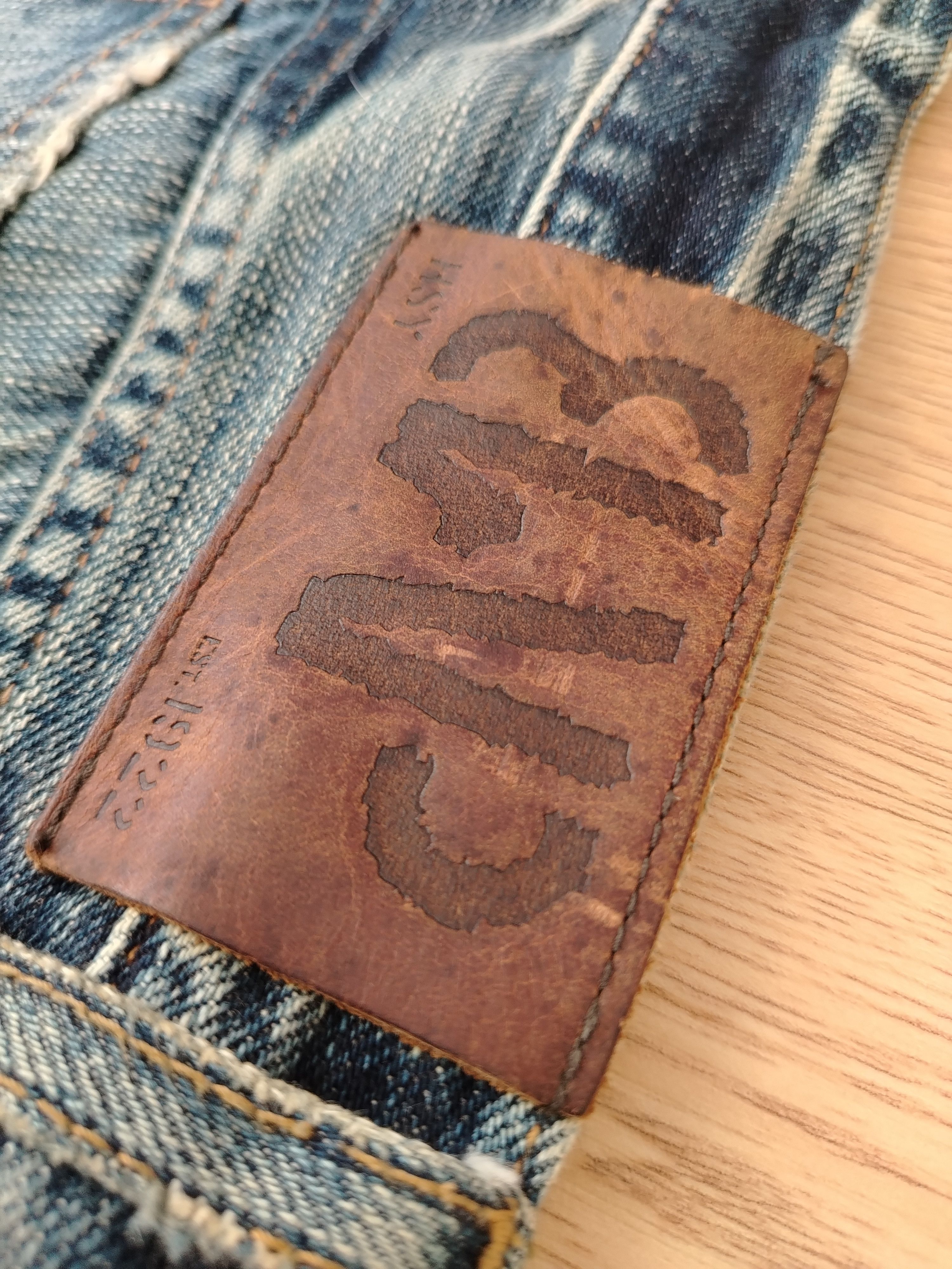 Vintage Sashiko Patchwork Jeans Bonds & Peace Size US 32 / EU 48 - 14 Thumbnail