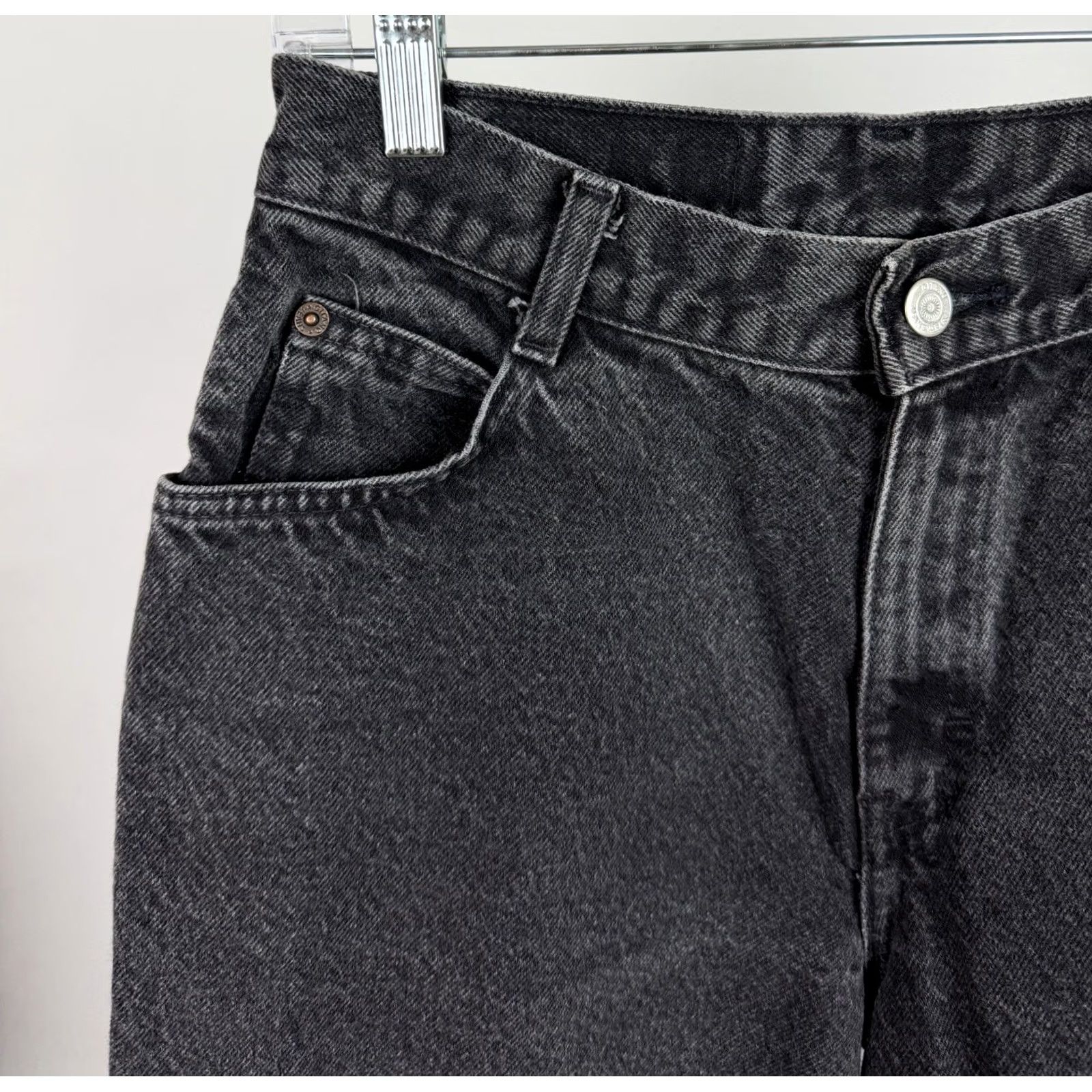 Vintage VINTAGE Gitano Jeans Womens 27x27 27 27x27 Relaxed High Rise Tapered Faded Black Denim 90s Womens Jeans Size 27" / US 4 / IT 40 - 4 Thumbnail