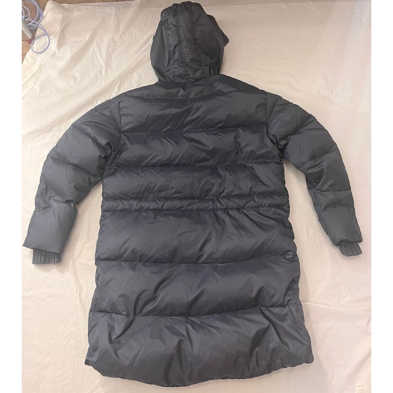 Other Diesel Hooded Coat Jacket - Size: XS - Dark Blue Gray Nylon Size XS / US 0-2 / IT 36-38 - 2 Thumbnail