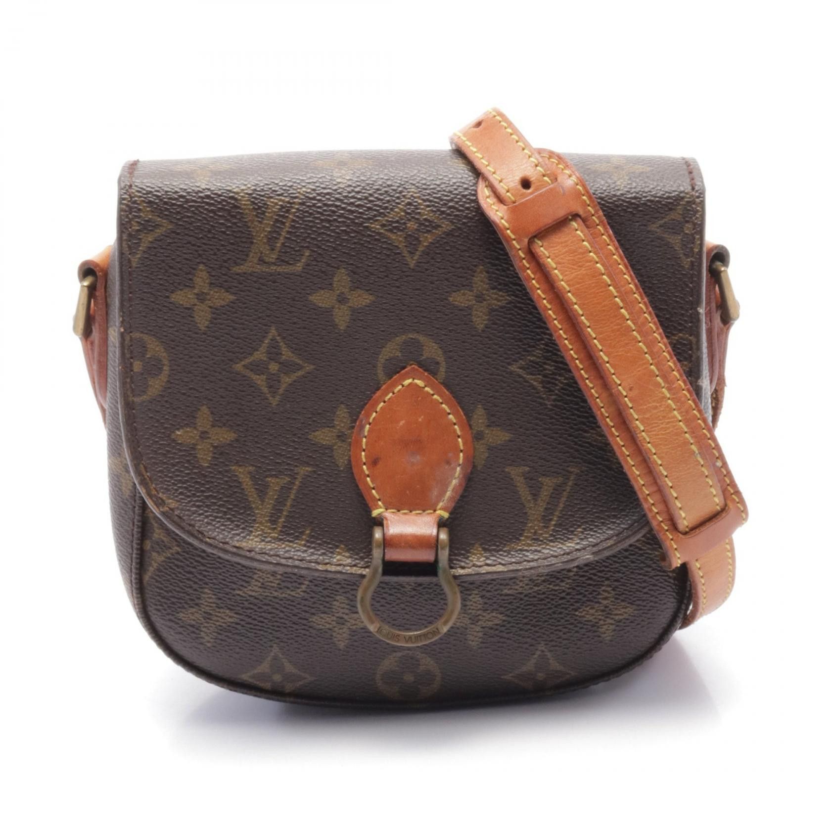 Louis Vuitton Louis Vuitton Louis Vuitton Saint Cloud PM Monogram Shoulder Bag Canvas Shoulder Bag M51244 Size ONE SIZE - 1 Thumbnail