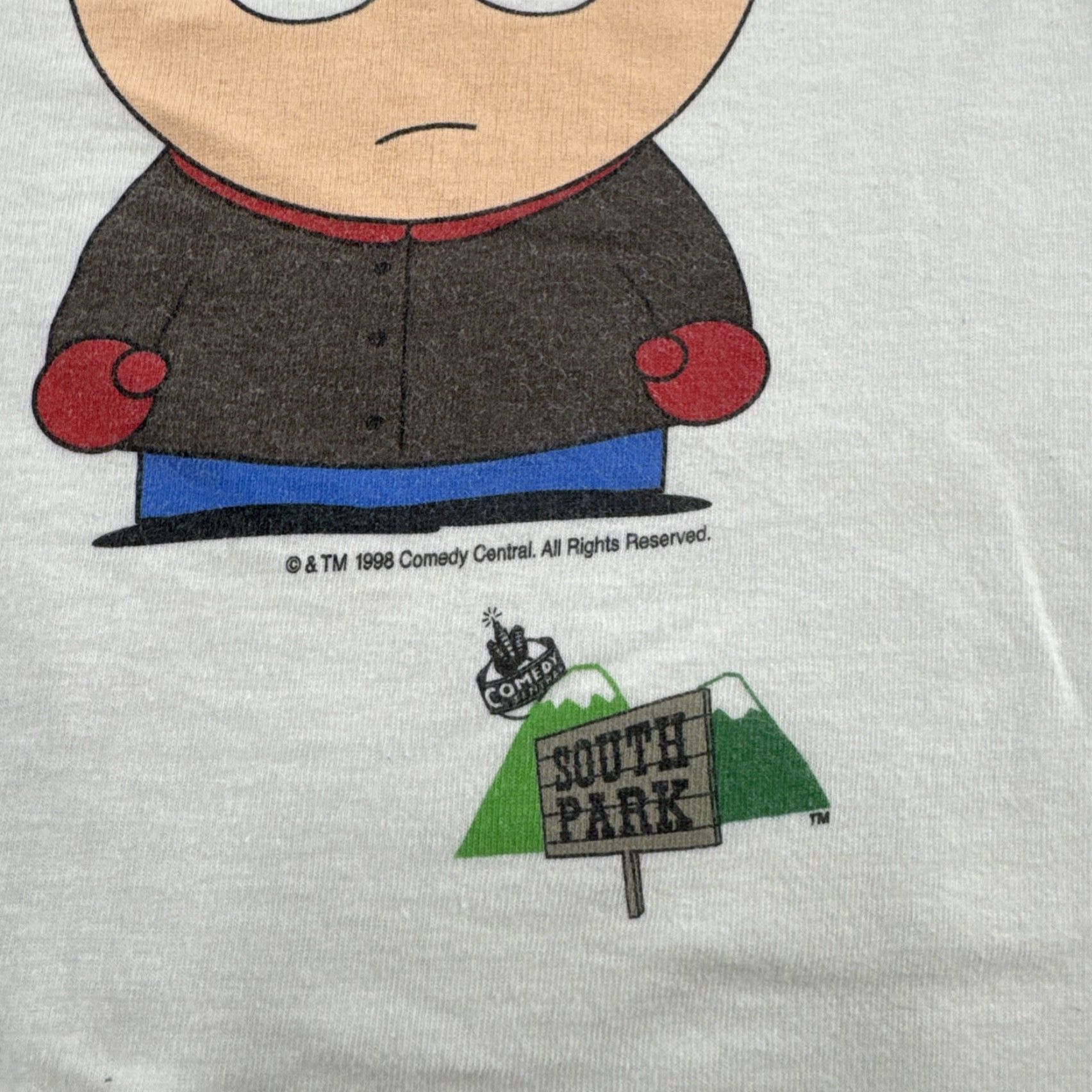 Vintage VINTAGE South Park T-Shirt Men’s L White 90s Cartoon Funny Gildan Read Vintage Yes Read Size US L / EU 52-54 / 3 - 3 Thumbnail