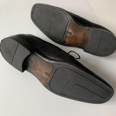 Johnston & Murphy Johnston & Murphy Shuler Oxford Black Leather Dress Shoes Me Size US 10.5 / EU 43-44 - 2 Thumbnail
