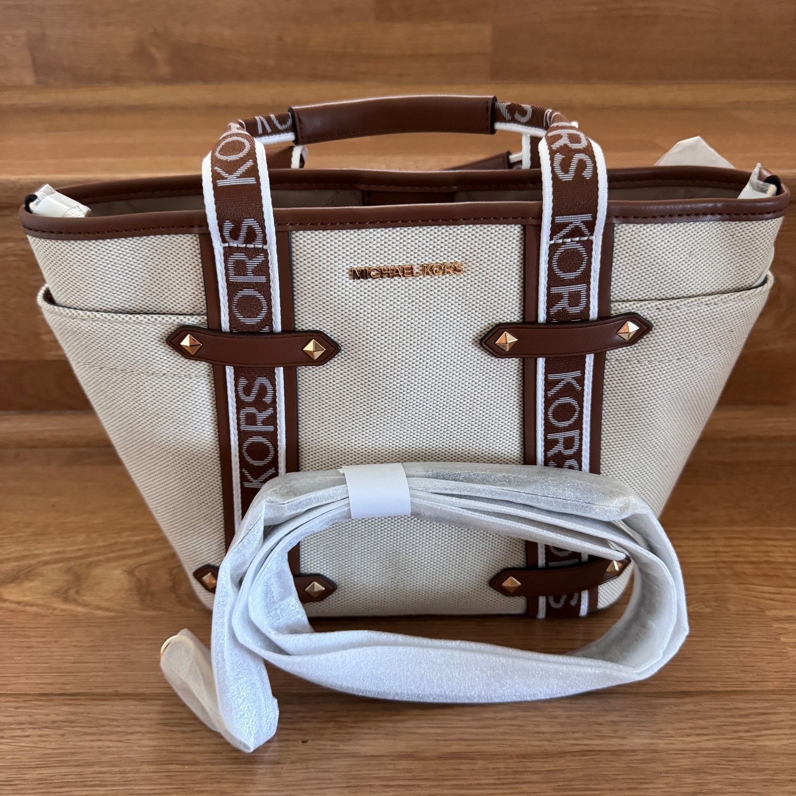 Michael Kors MICHAEL Michael Kors Maeve Logo Small Convertible Tote Size ONE SIZE - 5 Thumbnail