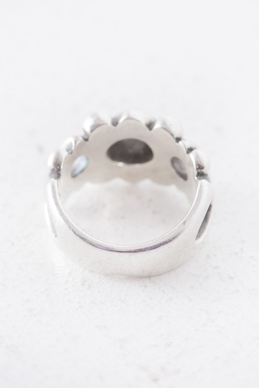 Vintage M's collection sterling silver gothic ring US 6 Size ONE SIZE - 4 Thumbnail
