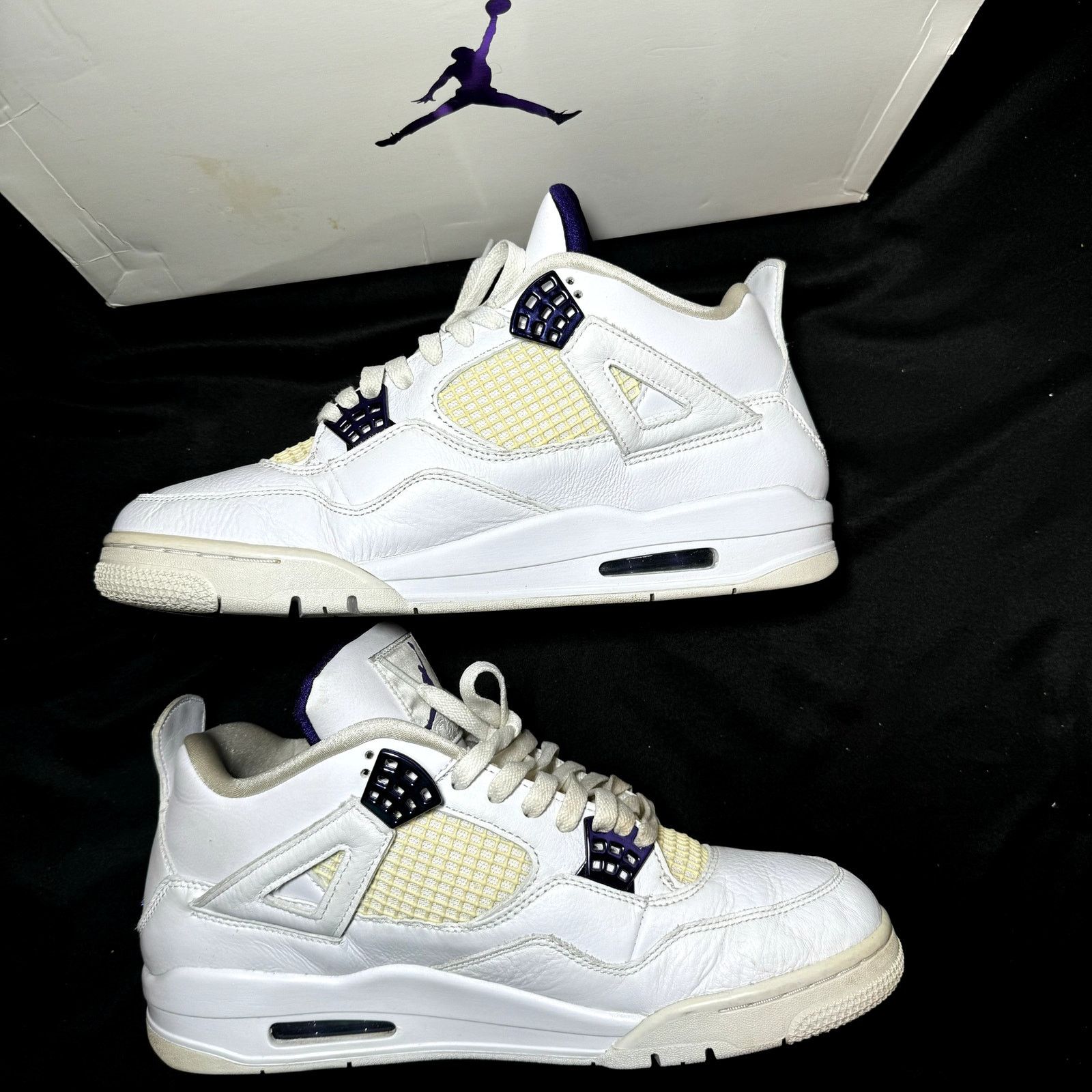 Jordan Brand × Nike Size 11.5 - Air Jordan 4 Retro Purple Metallic Men's Shoes Size US 11.5 / EU 44-45 - 3 Thumbnail