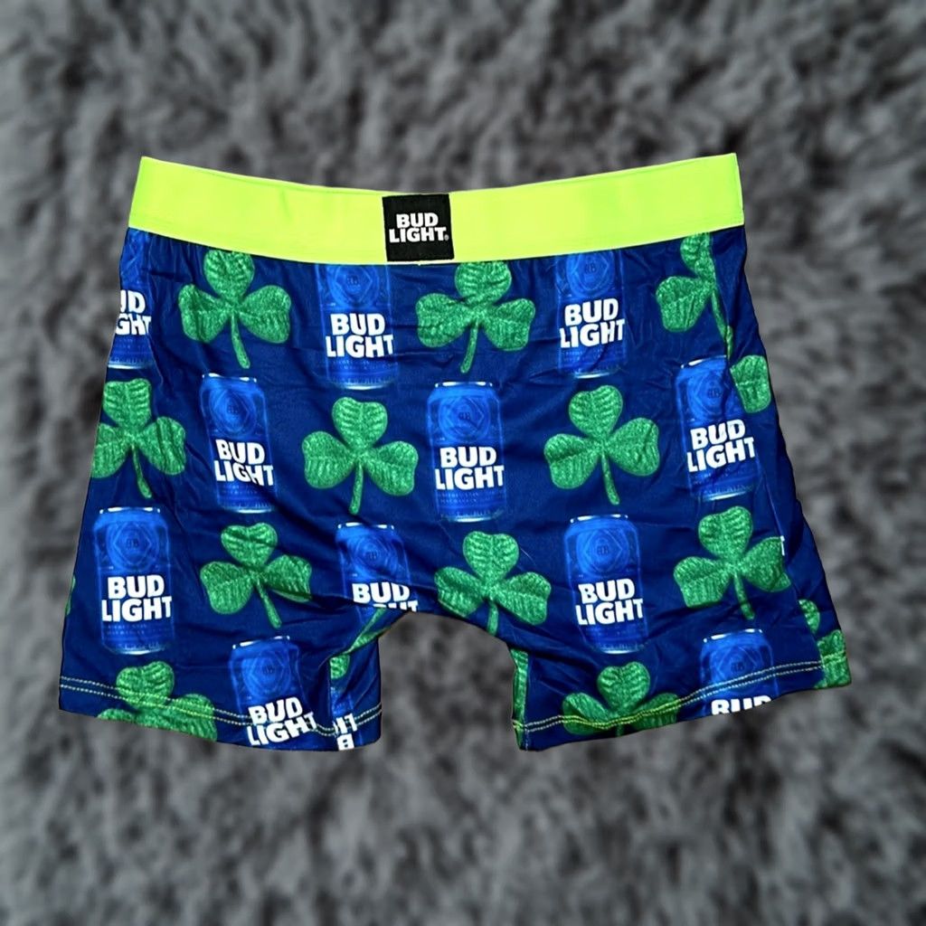 Vintage VINTAGE? Bud Light Shamrock Boxer Brief - Small Männer? Size 36R - 1 Thumbnail