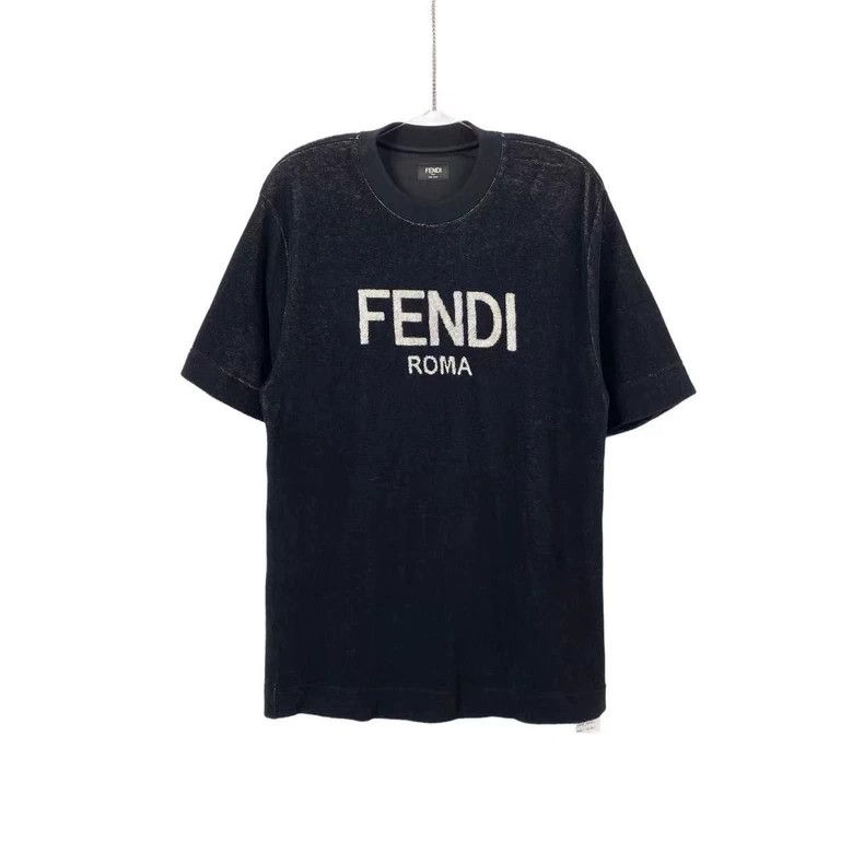 Fendi Fendi Towel material black short sleeves Size US S / EU 44-46 / 1 - 1 Thumbnail