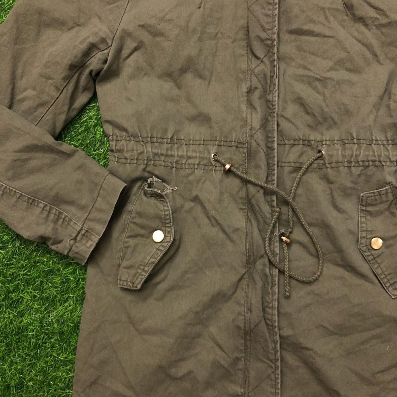 Other Women’s Green Ambiance Outerwear Hooded Trench Coat Size M / US 6-8 / IT 42-44 - 3 Thumbnail