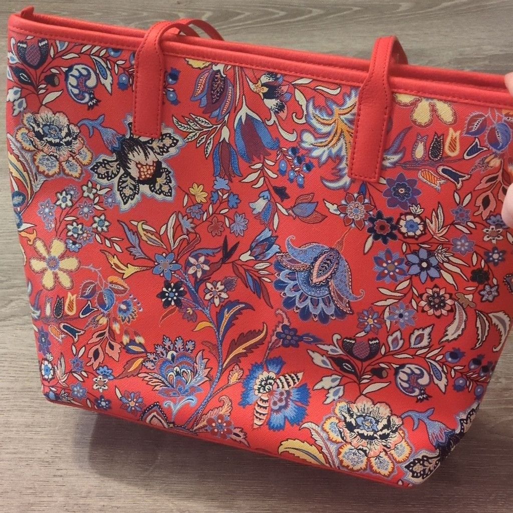 Talbots Talbot's Lovely Floral Print Tote Size ONE SIZE - 5 Thumbnail