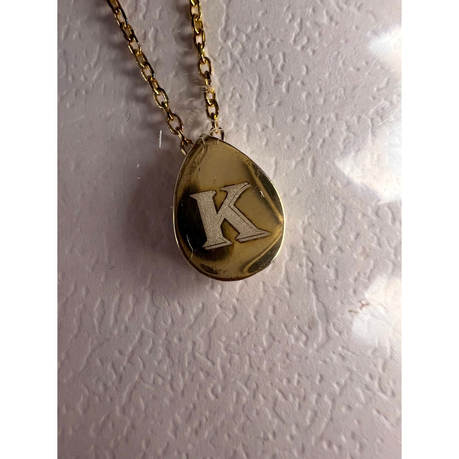 Other NEW sterling silver initial K pendant chain 16 inch necklace Size ONE SIZE - 12 Thumbnail