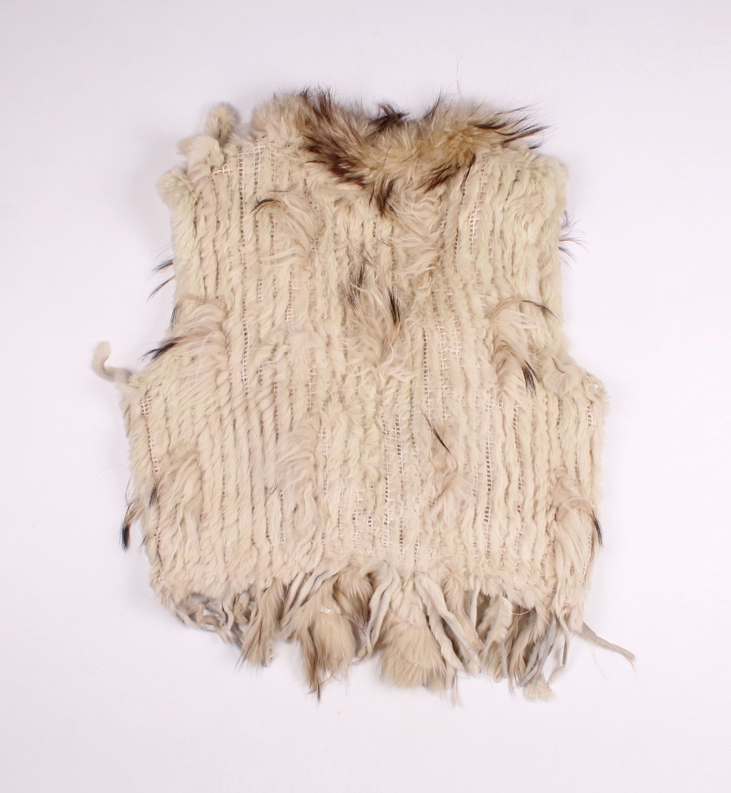 Designer × Vintage Vintage David Moore Y2K Mob Wife Rabbit Racoon Mix Fur Vest Size S / US 4 / IT 40 - 10 Thumbnail