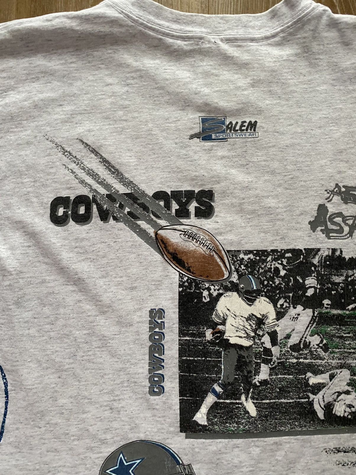 NFL Vintage 90s Dallas Cowboys All Over Print 1991 Football y2k Size US XL / EU 56 / 4 - 10 Thumbnail