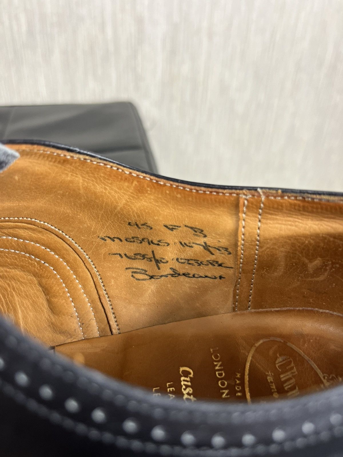 Church's × Vintage Vintage Church’s oxford brogues bordeaux leather shoes Size US 11.5 / EU 44-45 - 22 Thumbnail