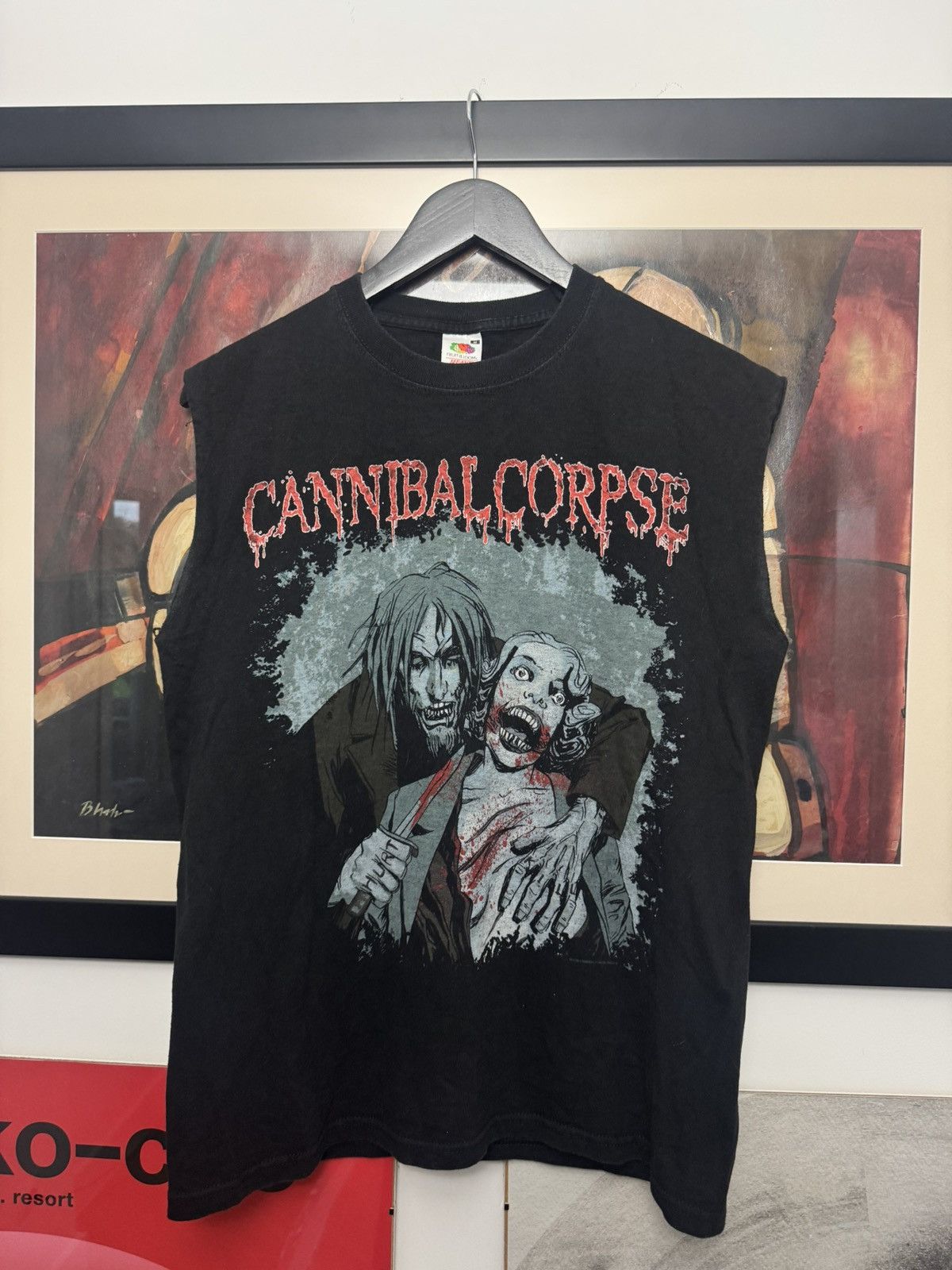 Band Tees Cannibal Corpse Vintage Y2k Metal Band Tee Anime Print 00s Size US M / EU 48-50 / 2 - 1 Thumbnail
