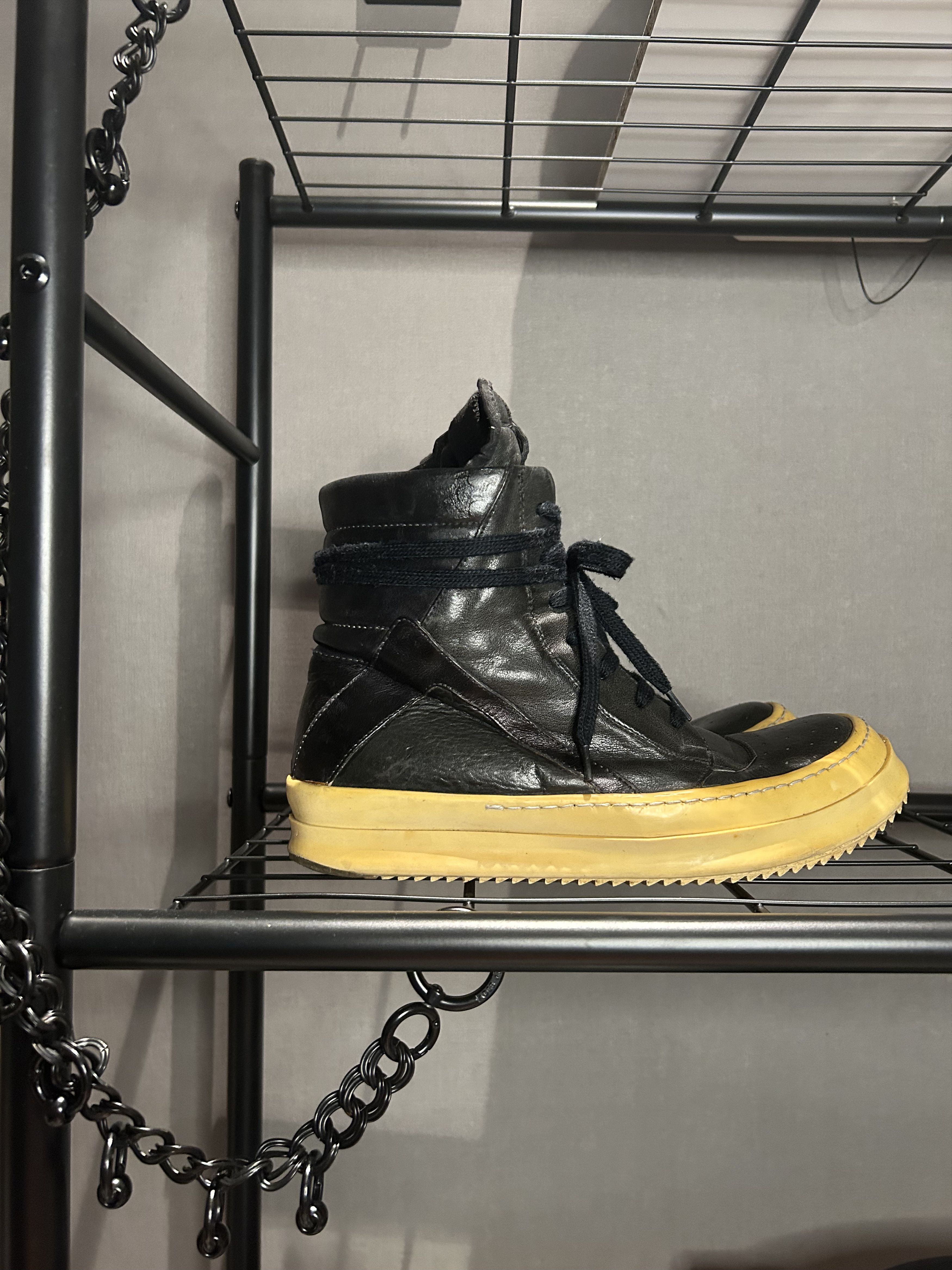 Rick Owens Rick Owens FW07 “Gleam” Short Tongue Geobasket Size US 8 / EU 41 - 5 Thumbnail