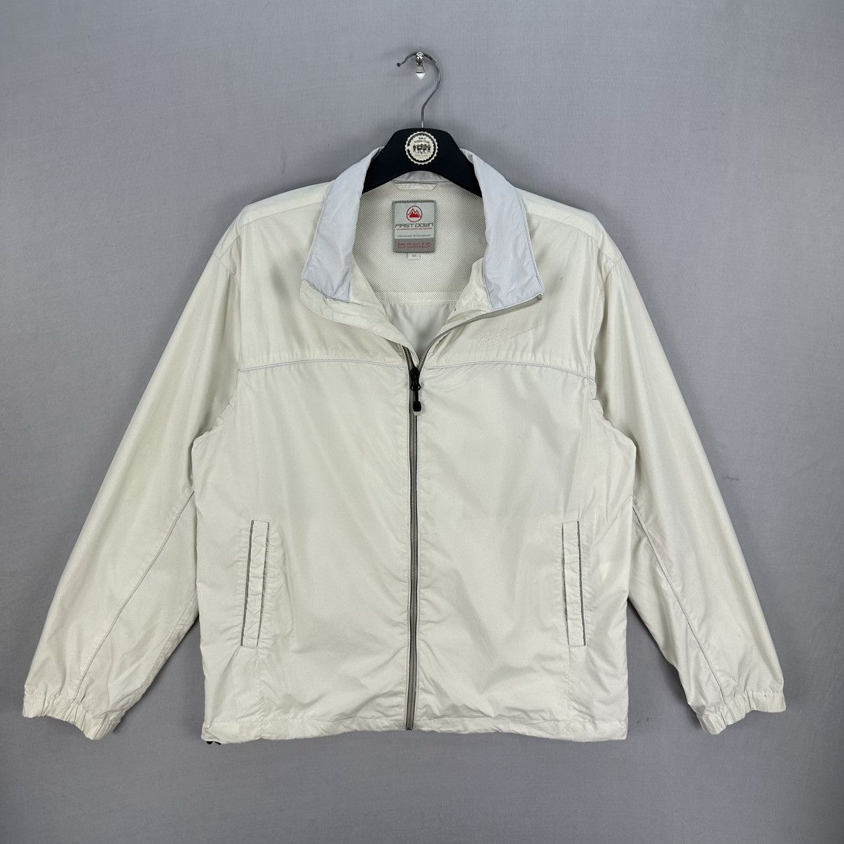 Vintage 90's First Down Zipper Nylon Light Jacket
