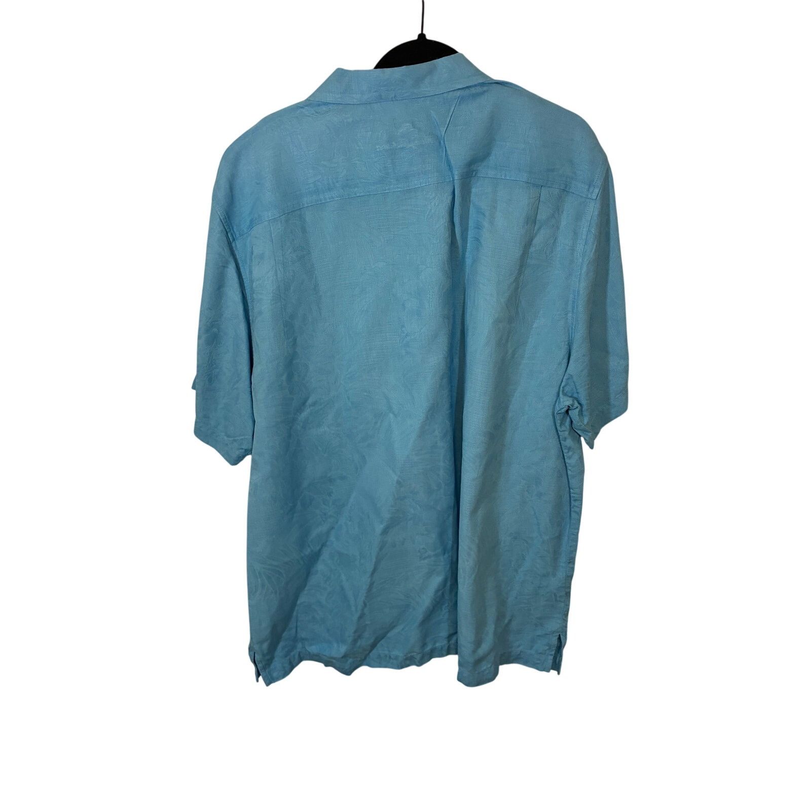 Tommy Bahama Tommy Bahama Shirt Mens XXL Blue Silk Short Sleeve Size US XXL / EU 58 / 5 - 4 Thumbnail