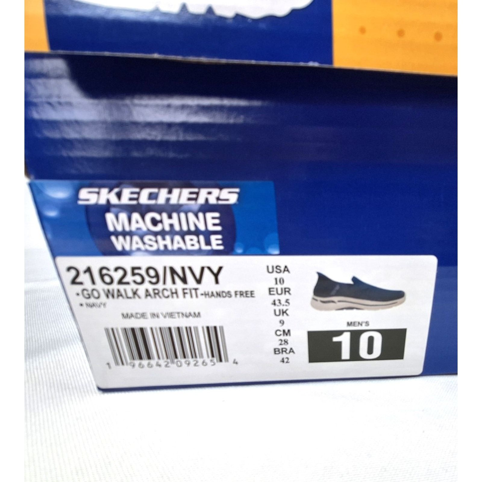 SKECHERS New SKECHERS Navy Go Walk Hands Free Slip-on Sneakers Sz 10 Size US 10 / EU 43 - 8 Thumbnail