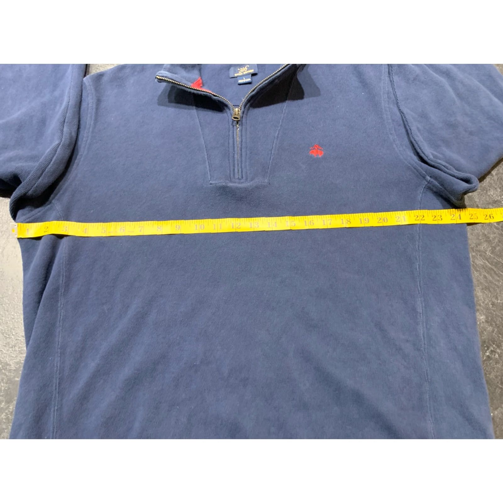 Brooks Brothers Brooks Brothers Casual Pullover Sweater Large L 1/4 Zip Mock Neck Long Sleeve Solid Blue Mens Size US L / EU 52-54 / 3 - 7 Thumbnail