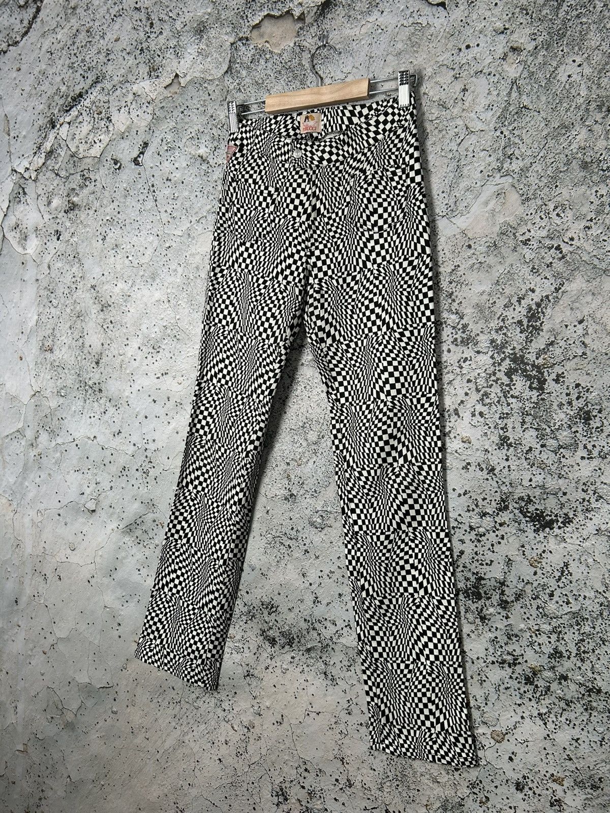 Fiorucci Vintage Fiorucci Made in Italy Viscose Avantgarde Pants 90s Size US 28 / EU 44 - 2 Thumbnail