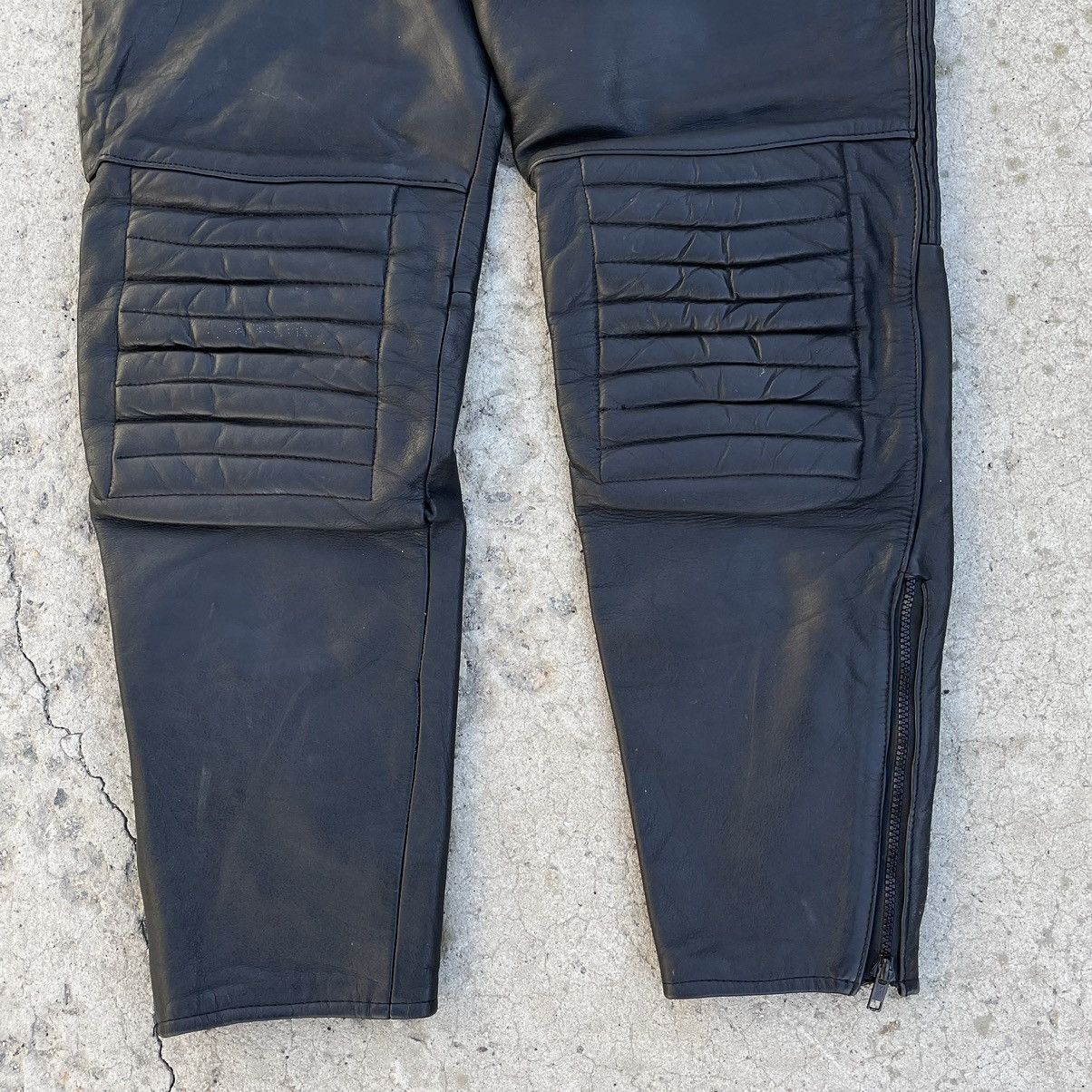 Vintage Vintage Moto Leather Pants 90s Y2K Style Japanese USA Size US 38 / EU 54 - 4 Thumbnail