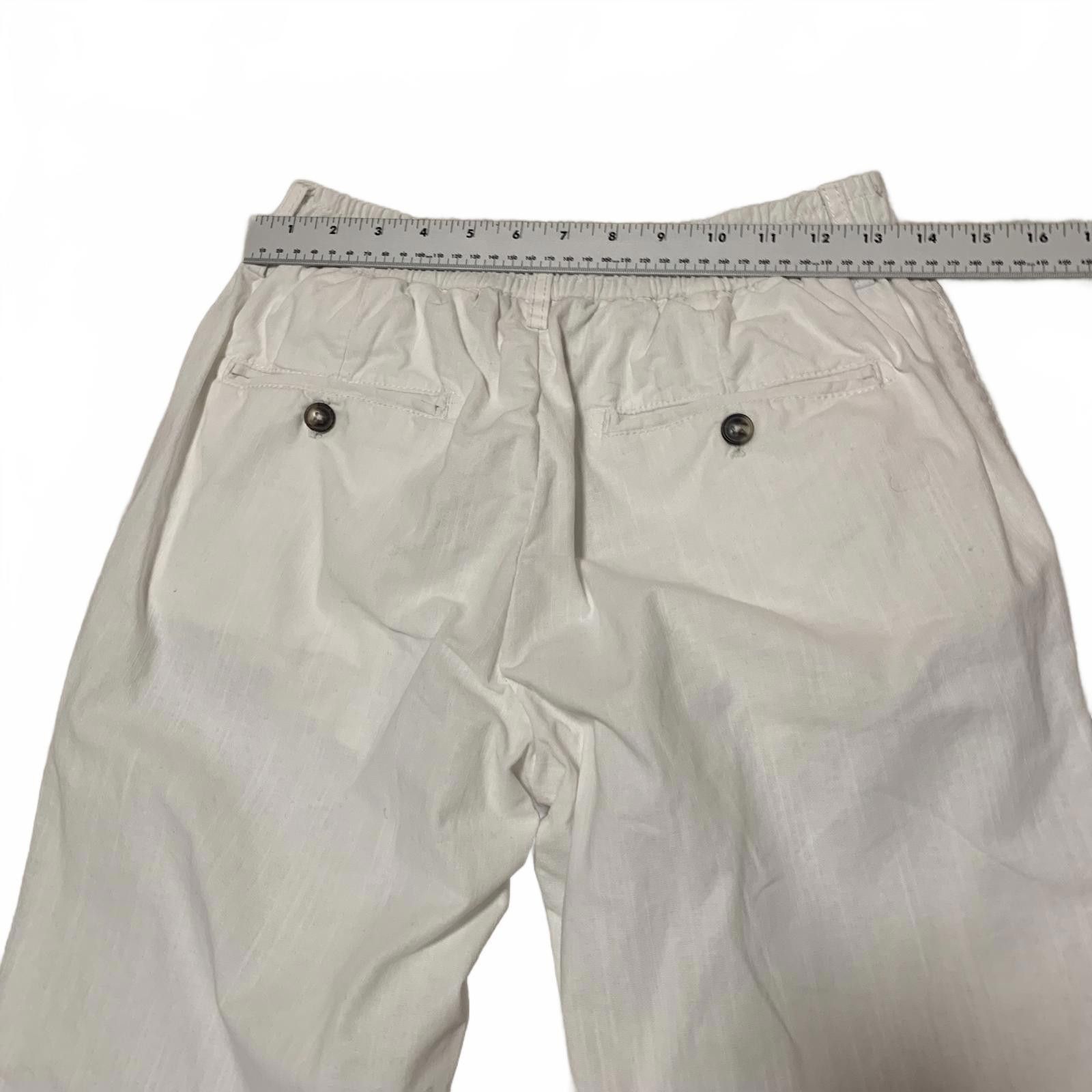 Other Dan John Men's White Cotton Elastic Waist Pants 36 Size US 36 / EU 52 - 6 Thumbnail