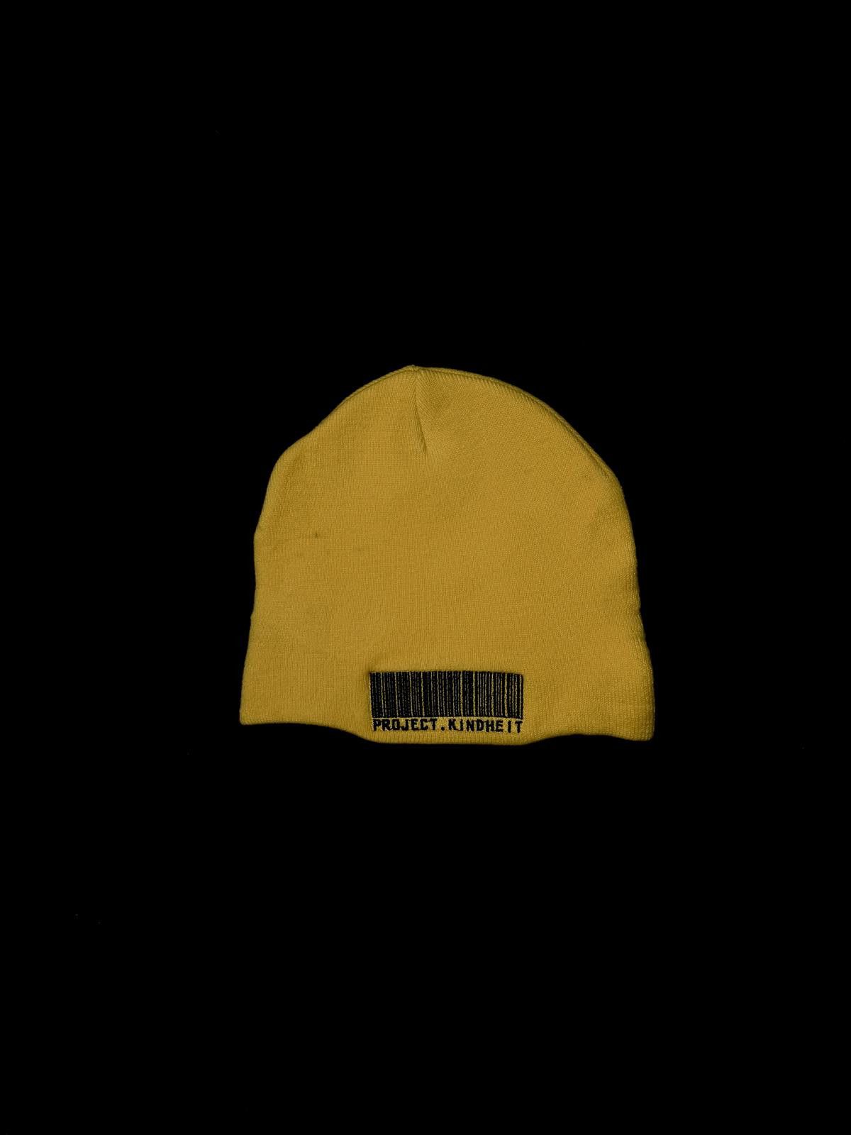 Japanese Brand Y2k Graffiti Smiley Face No Cuff Knit Yellow Beanie Hat OS Size ONE SIZE - 5 Thumbnail