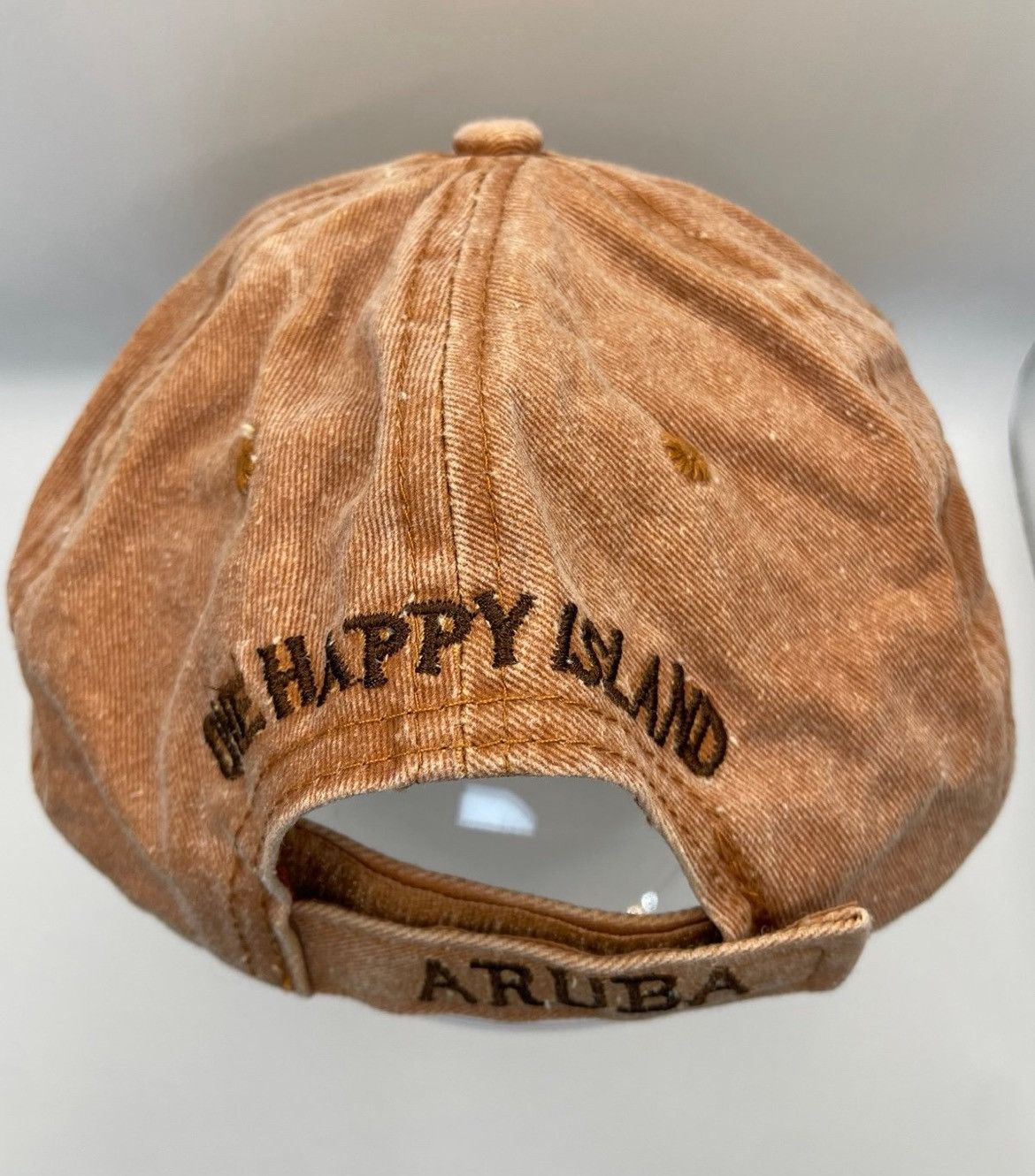 Other ARUBA “One Happy Island” Distressed Cap EST. 1499 Adjustable Size ONE SIZE - 8 Thumbnail