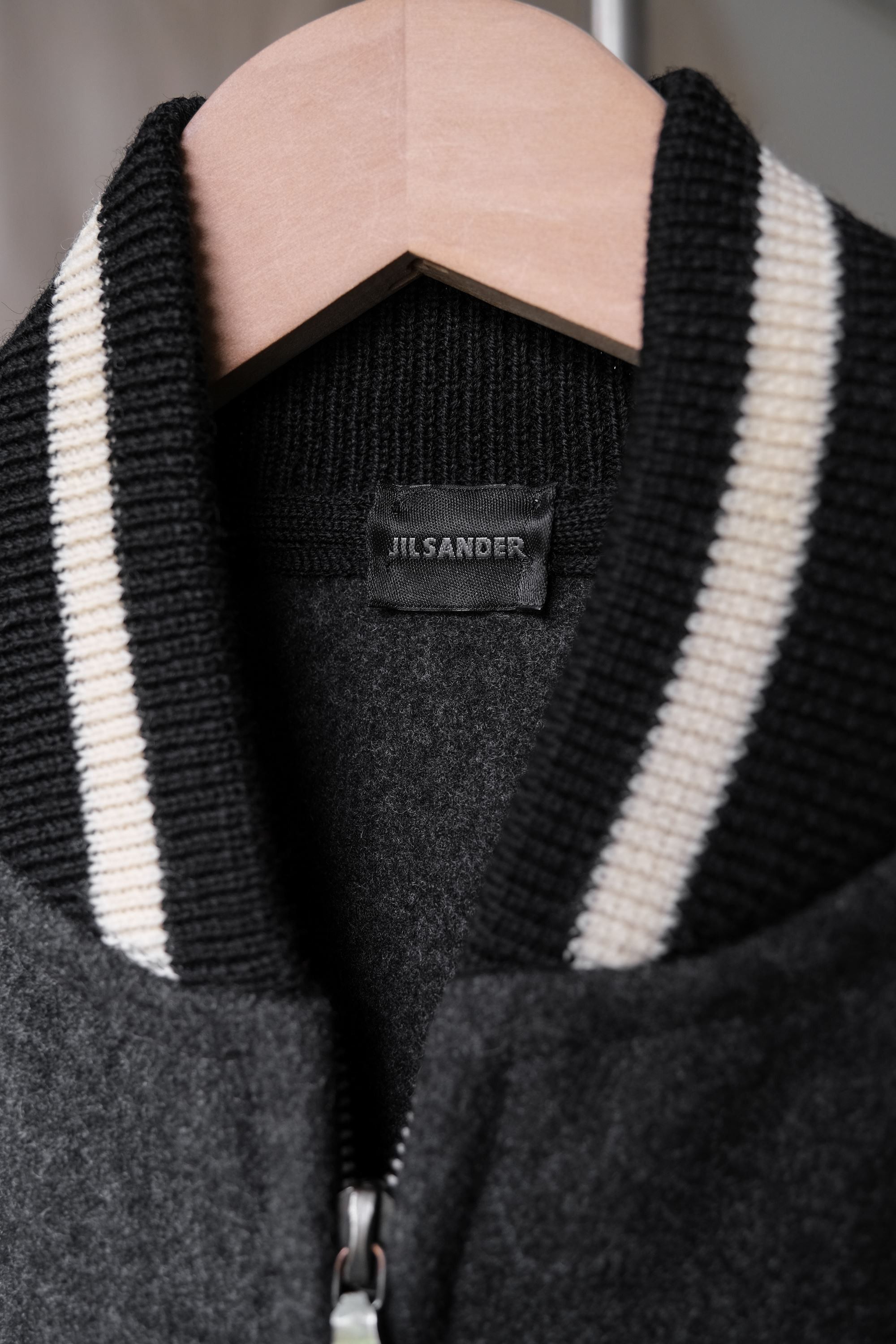 Jil Sander JIL SANDER 2000’s Wool Varsity Jacket riri Zipper Size S / US 4 / IT 40 - 3 Thumbnail