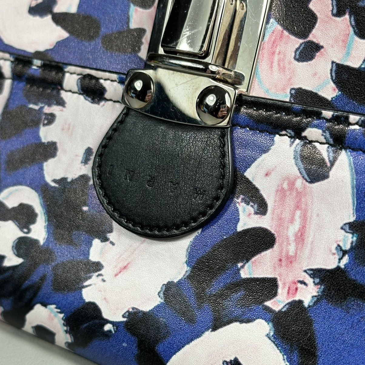 Marni MARNI Ecoleather Abstract Flower Blue Clutch Bag Size ONE SIZE - 2 Thumbnail